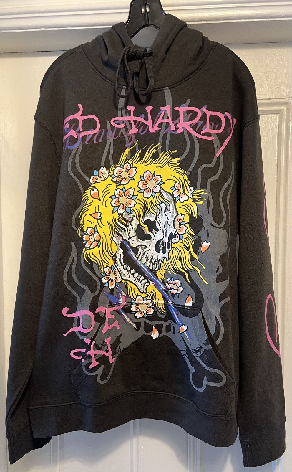 Ed Hardy Authentic Ed Hardy skull blonde flower wig hoodie multicolor Size US L / EU 52-54 / 3 - 1 Thumbnail