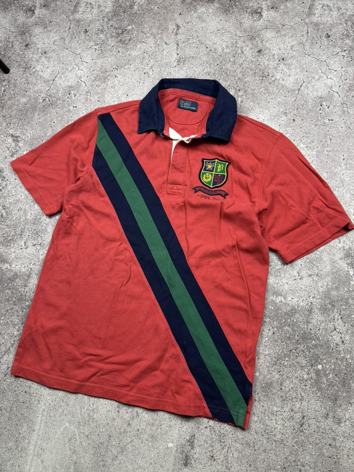 Polo Ralph Lauren Vintage Polo Ralph Lauren Striped Y2K Rugby Polo Shirt Japan Size US S / EU 44-46 / 1 - 2 Thumbnail