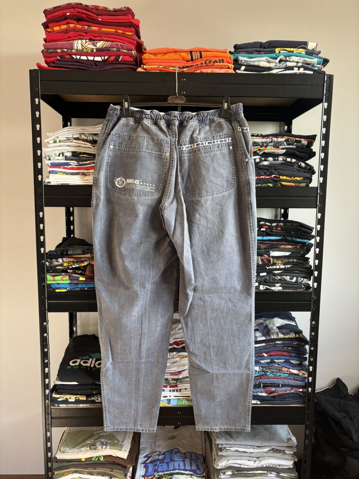Disney × Mickey Mouse Disney Mickey Mouse Distressed Denim Workwear Rare Grey Size US 34 / EU 50 - 1 Thumbnail