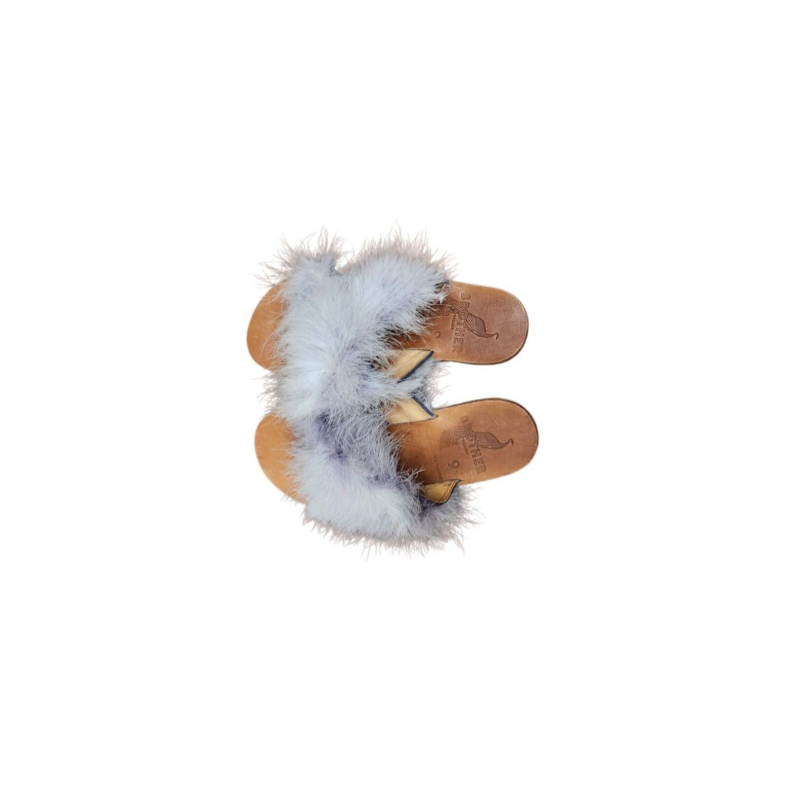 Brother Vellies Brother Vellies Marabou Lamu Sandal Lavender Size 9 Size US 9 / IT 39 - 3 Thumbnail
