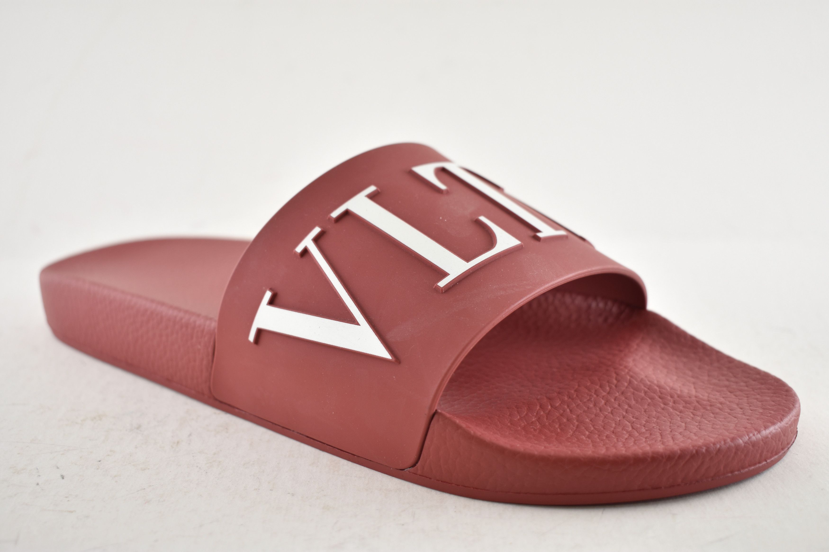 Valentino Garavani VLTN White Logo Rubber Pool Slide Sandal Flip 44 11 Size US 11 / EU 44 - 4 Thumbnail
