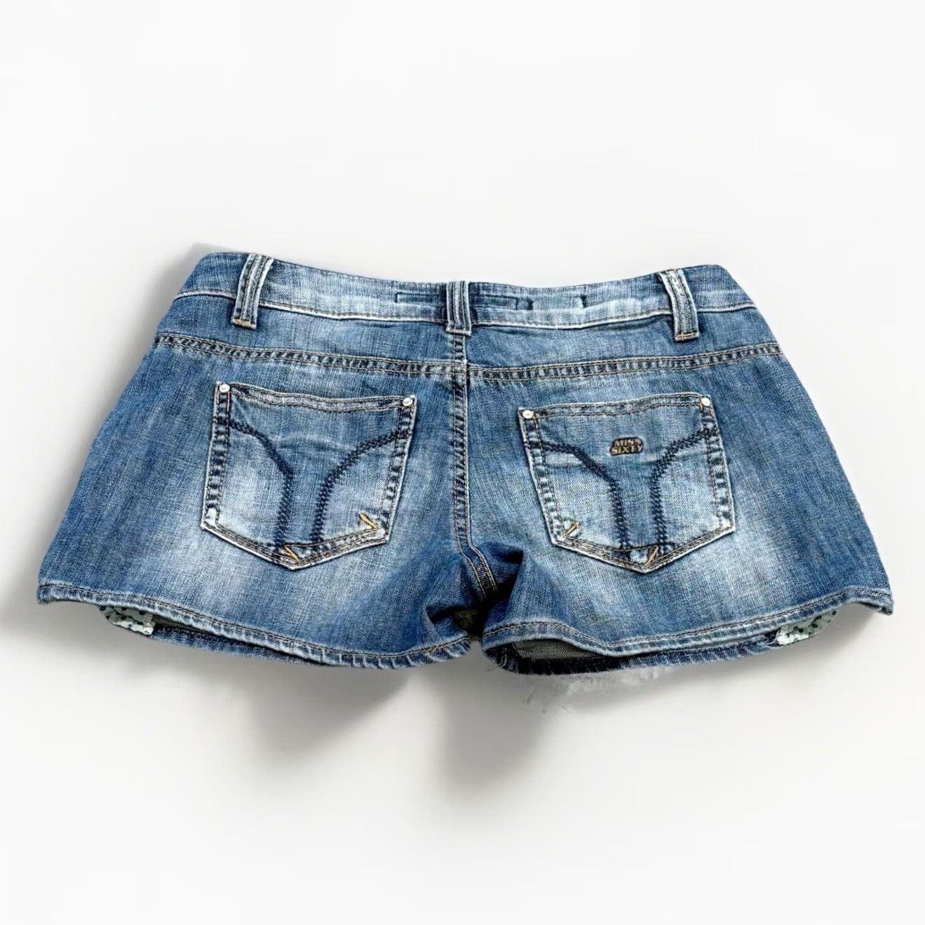 Miss Sixty Miss Sixty Denim Mini Shorts W26 Women Blue Retro Y2K Vintage Summer (Regular) Womens Size 26" / US 2 / IT 38 - 2 Thumbnail