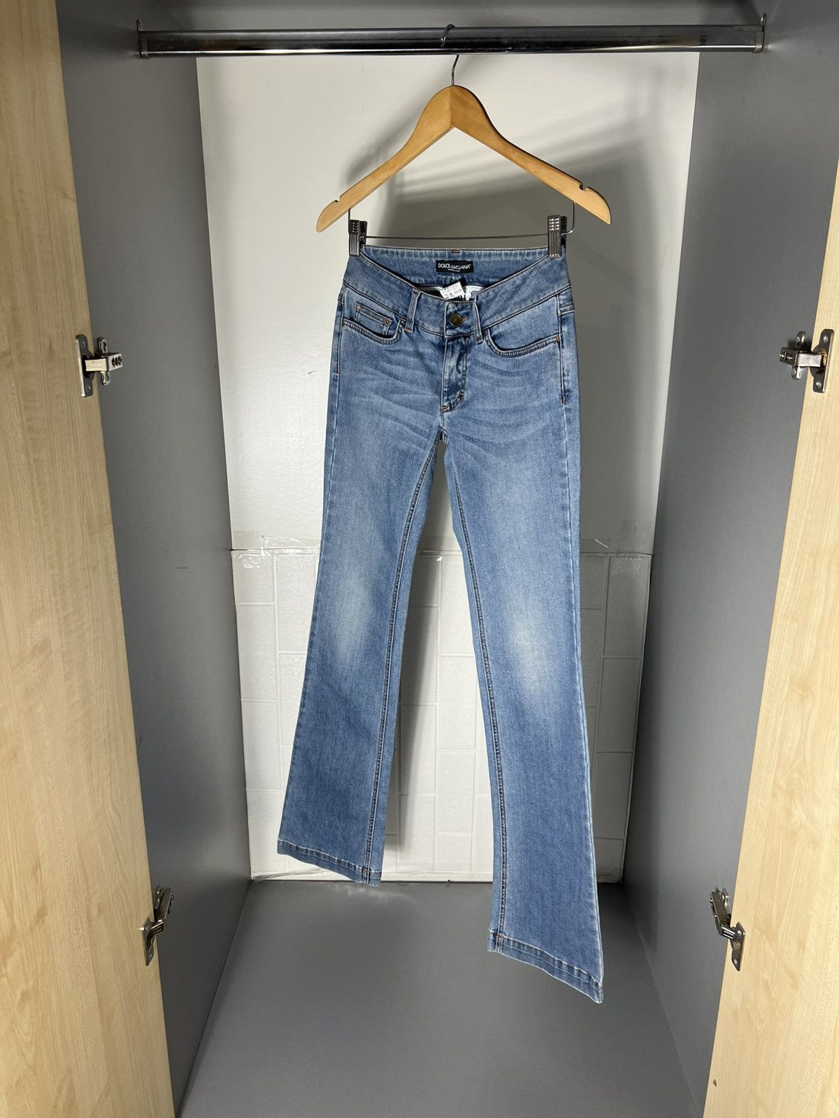 Dolce & Gabbana VINTAGE DOLCE & GABBANA ITALIAN DESIGNER DENIM JEANS Y2K 90s Size 26" / US 2 / IT 38 - 8 Thumbnail