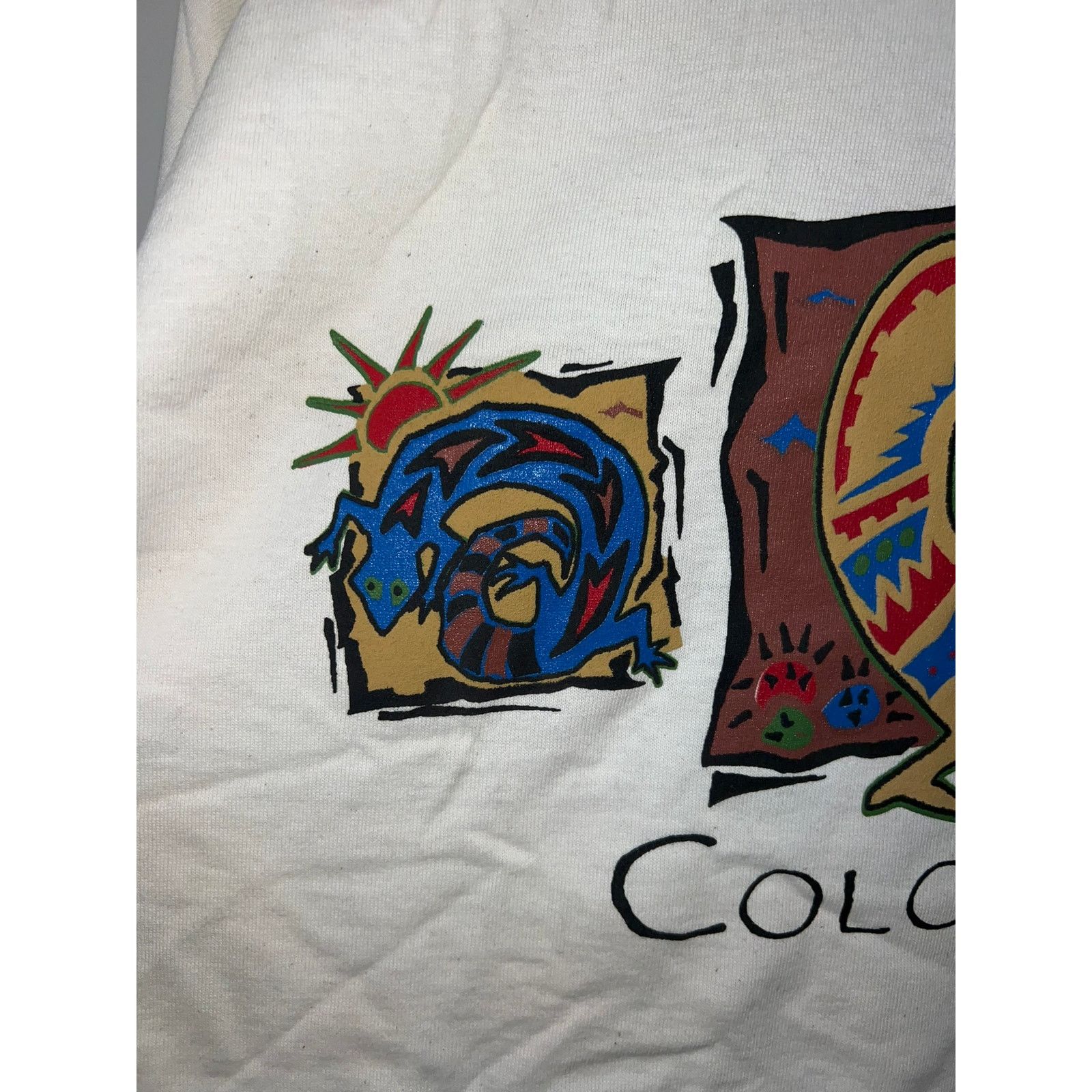 Fruit Of The Loom Vintage Aboriginal Dancer Shirt Kokopelli Tee VTG 90s L Size US L / EU 52-54 / 3 - 3 Thumbnail