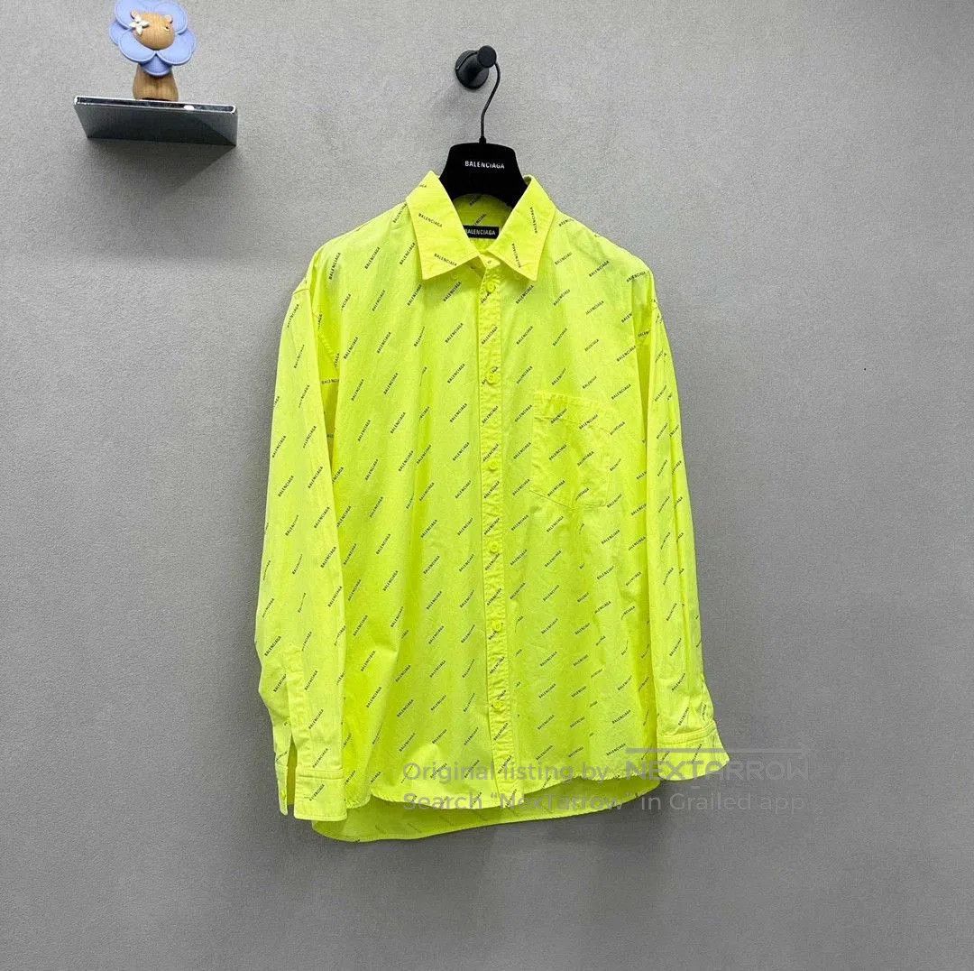 Balenciaga bright yellow long sleeve Balenciaga shirt. Size US M / EU 48-50 / 2 - 3 Thumbnail