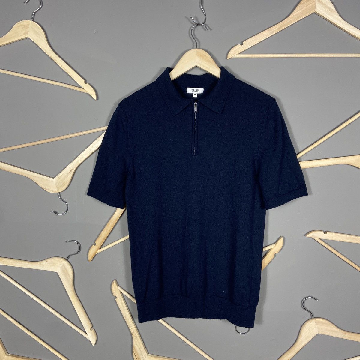 Reiss Reiss wool polo shirt Size US M / EU 48-50 / 2 - 1 Thumbnail