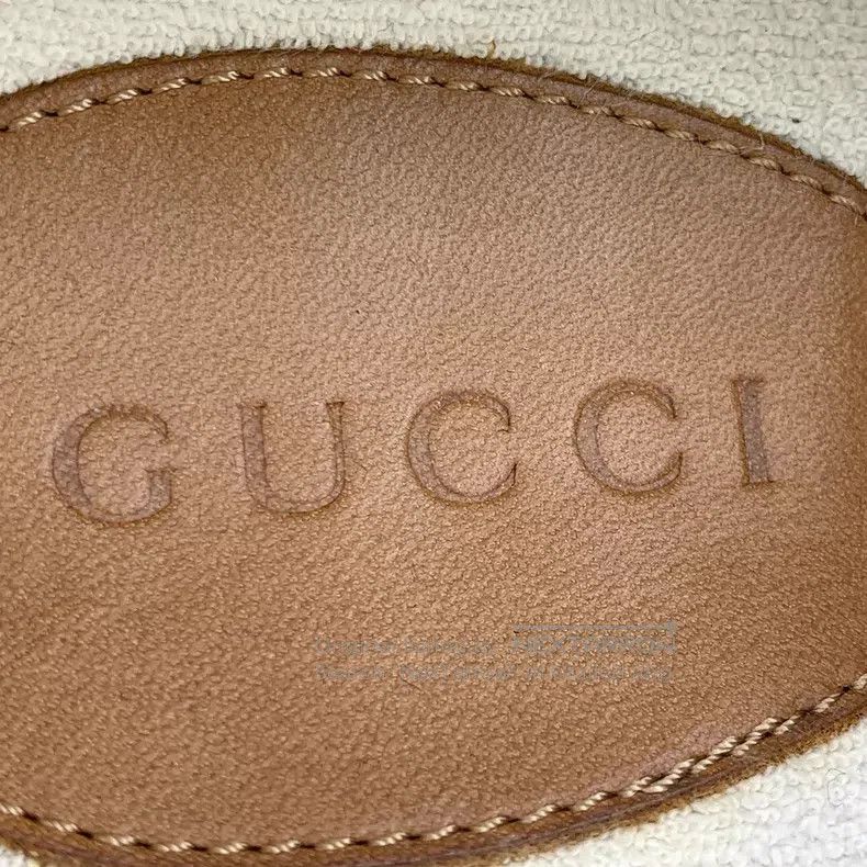 Gucci Gucci Dark brown double G jacquard lace-up casual flat boa Size US 7 / EU 40 - 7 Thumbnail