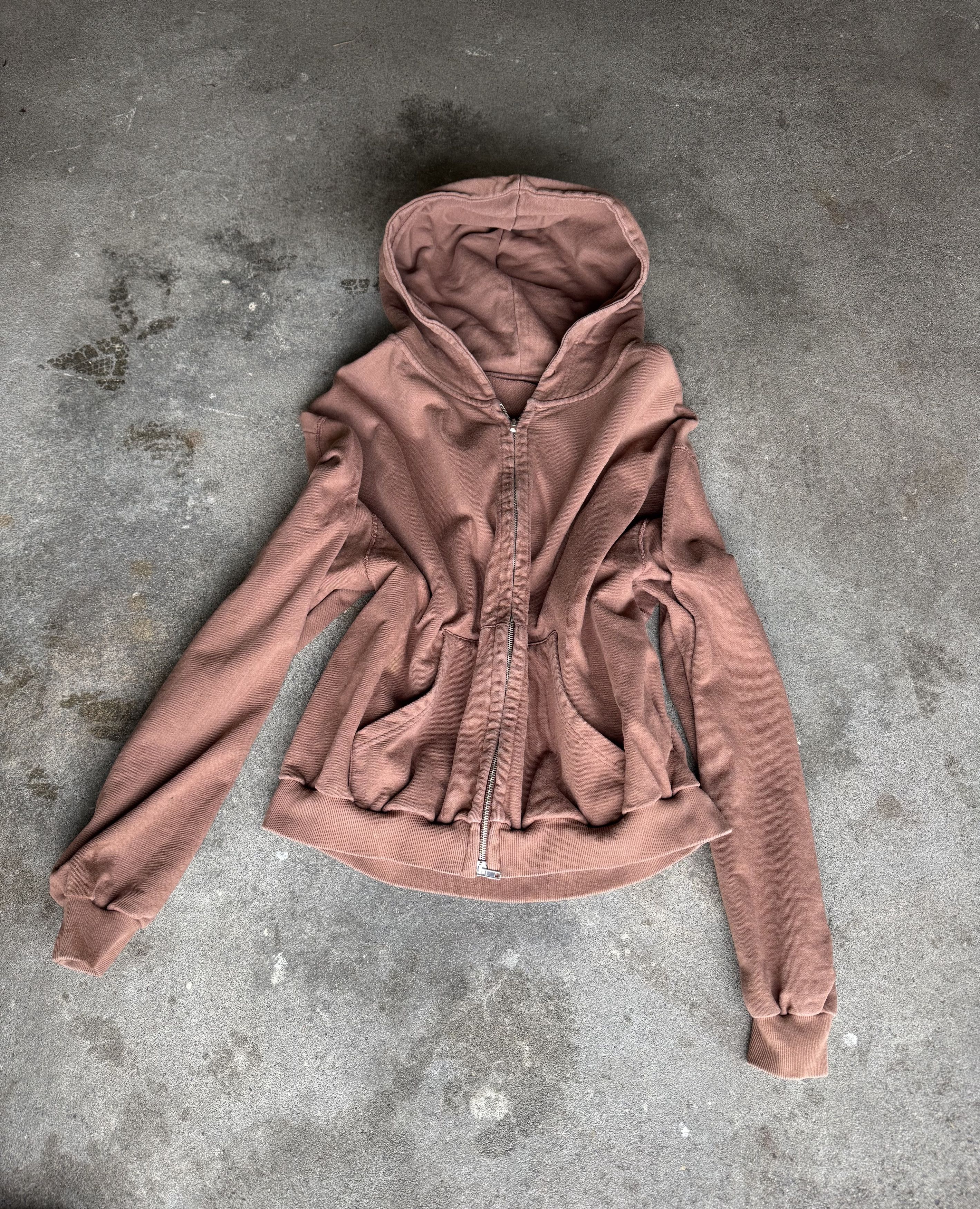 Rue Porter Rue Porter Cropped Washed Brown Hoodie Size US M / EU 48-50 / 2 - 1 Thumbnail