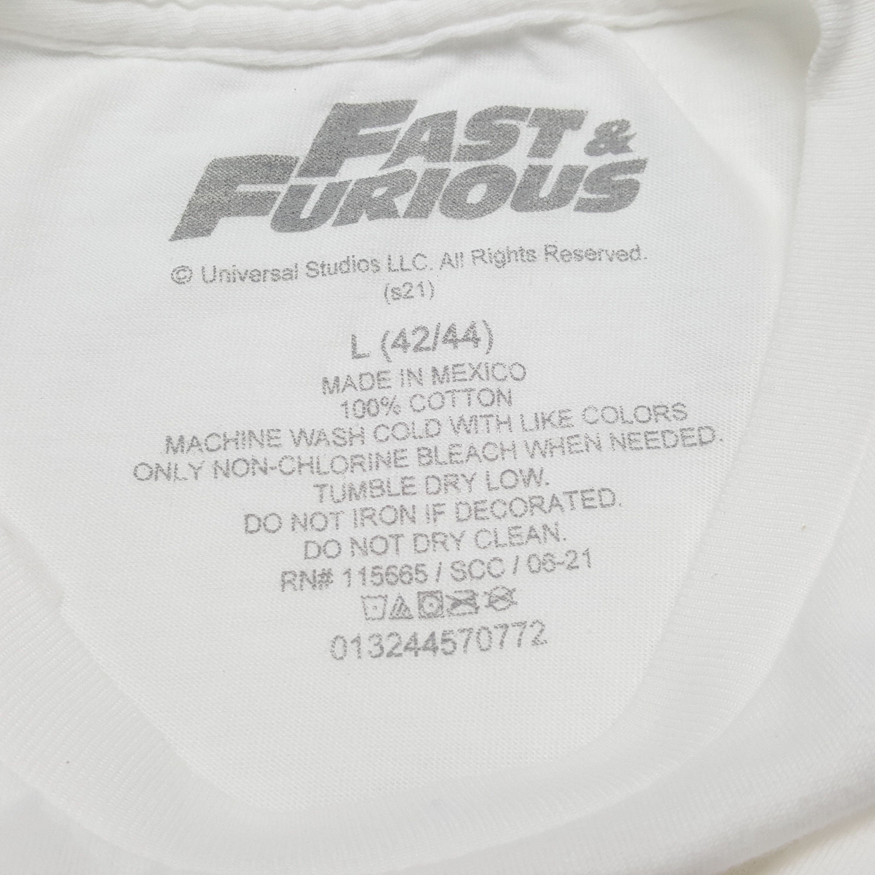 Vintage FAST AND FURIOUS Street Racing Streetwear Tshirt Size US L / EU 52-54 / 3 - 6 Thumbnail