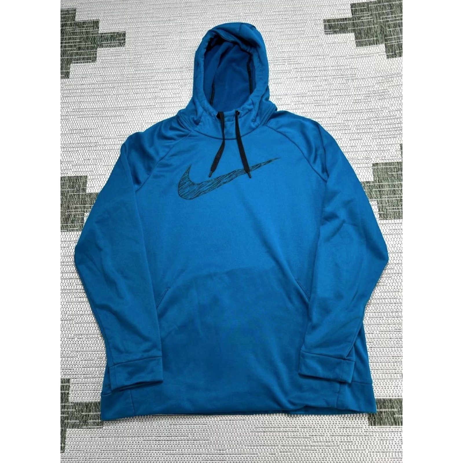 Nike Nike Hoodie Mens XL Blue Fleece Dri Fit Raglan Sleeve Pullover Training Running Gear Size US XL / EU 56 / 4 - 2 Thumbnail