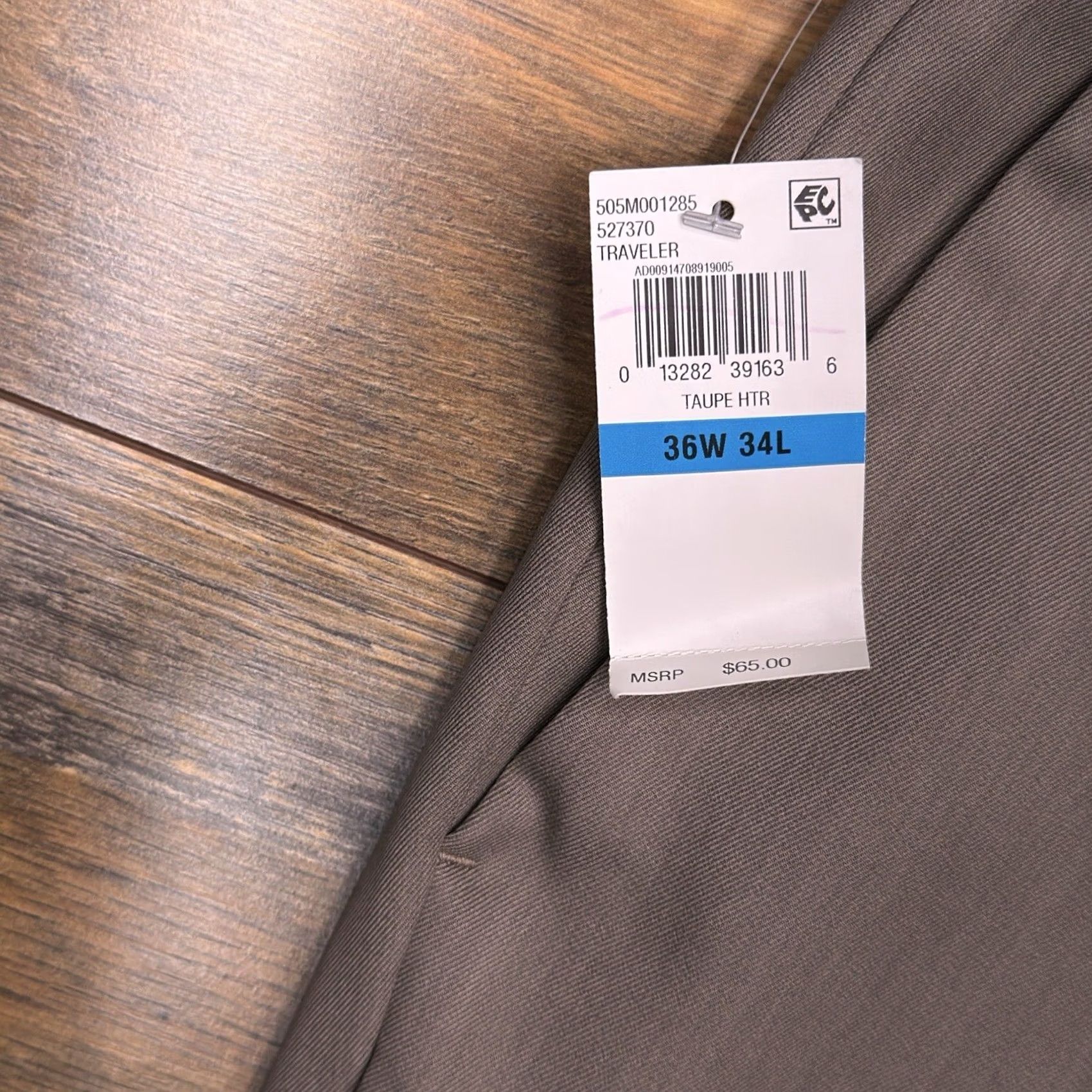 Van Heusen Van Heusen Traveler Pants Mens 34x34 Taupe Premium Non Iron Wicking New Size US 34 / EU 50 - 4 Thumbnail