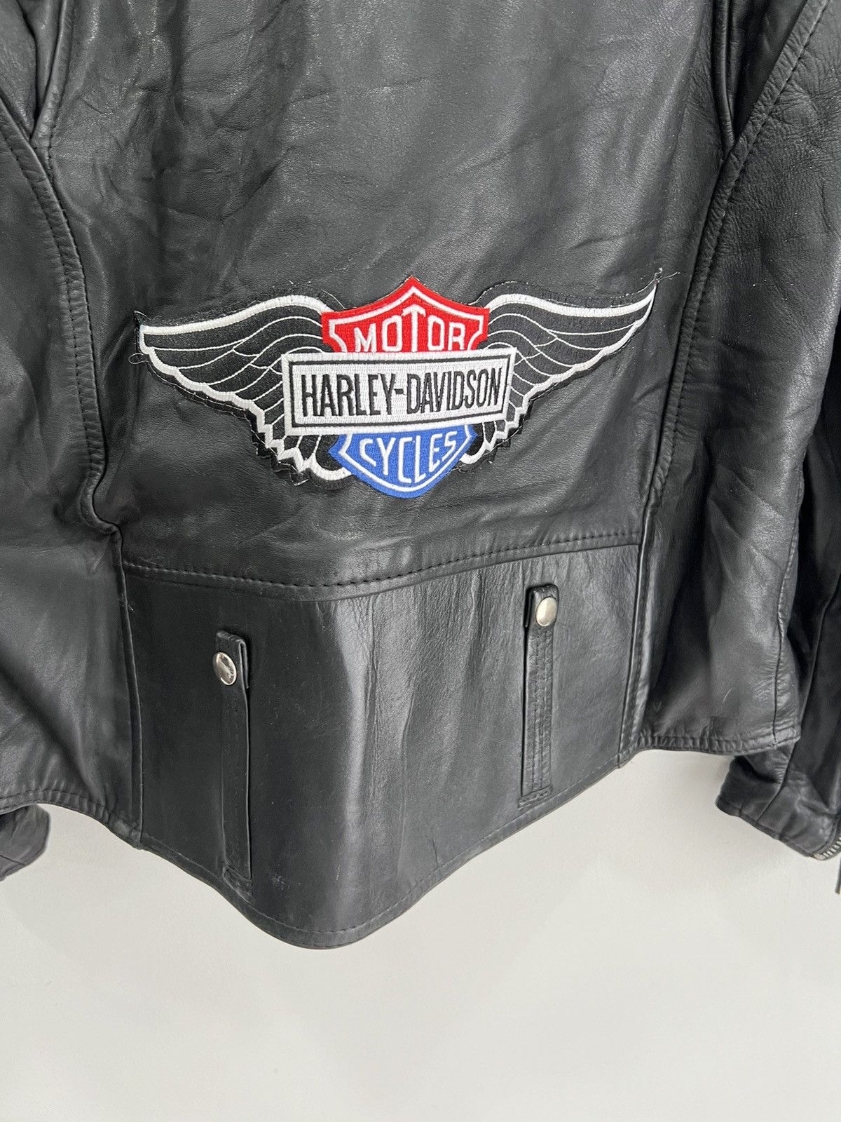 Harley Davidson Vintage Harley Davidson Leather jacket biker motorcycle46 Size US L / EU 52-54 / 3 - 7 Thumbnail