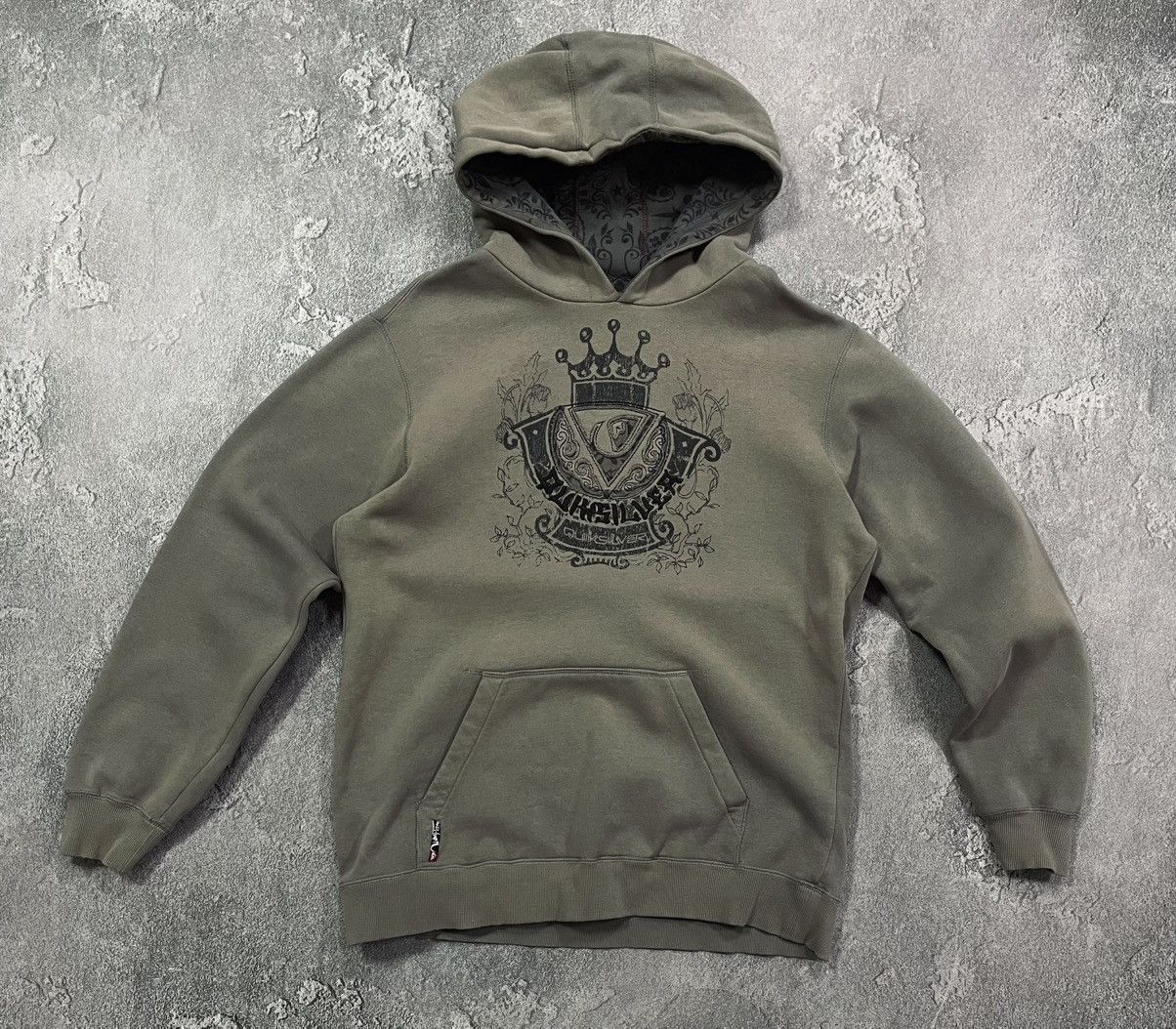 Vintage y2k Quiksilver Big Logo Surf Hoodie Oversized