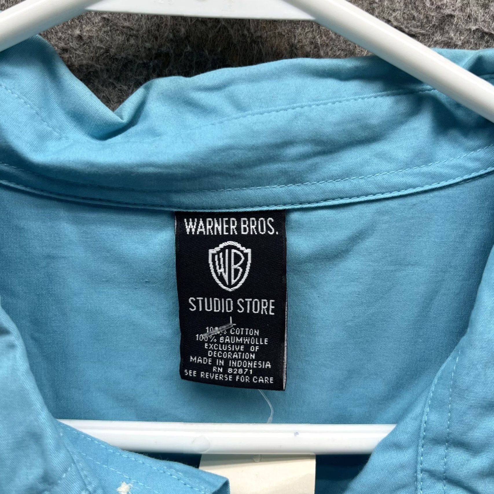 Vintage VINTAGE Warner Bros. Studio Store Sylvester Looney Tunes Shirt Mens L Blue Button-Up Size US L / EU 52-54 / 3 - 6 Thumbnail