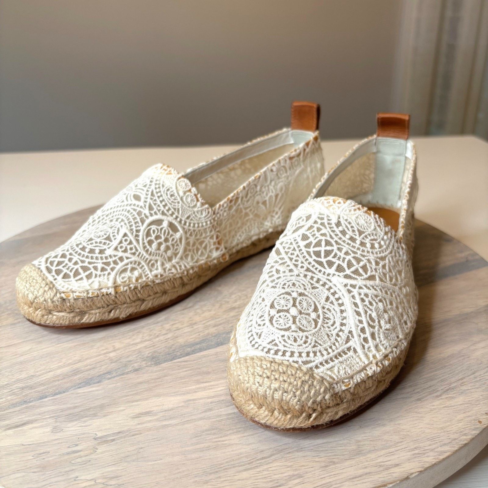 Chloe Chloé Fabri Lace Espadrilles White 38 Women's Shoes NIB Size US 8 / IT 38 - 2 Thumbnail