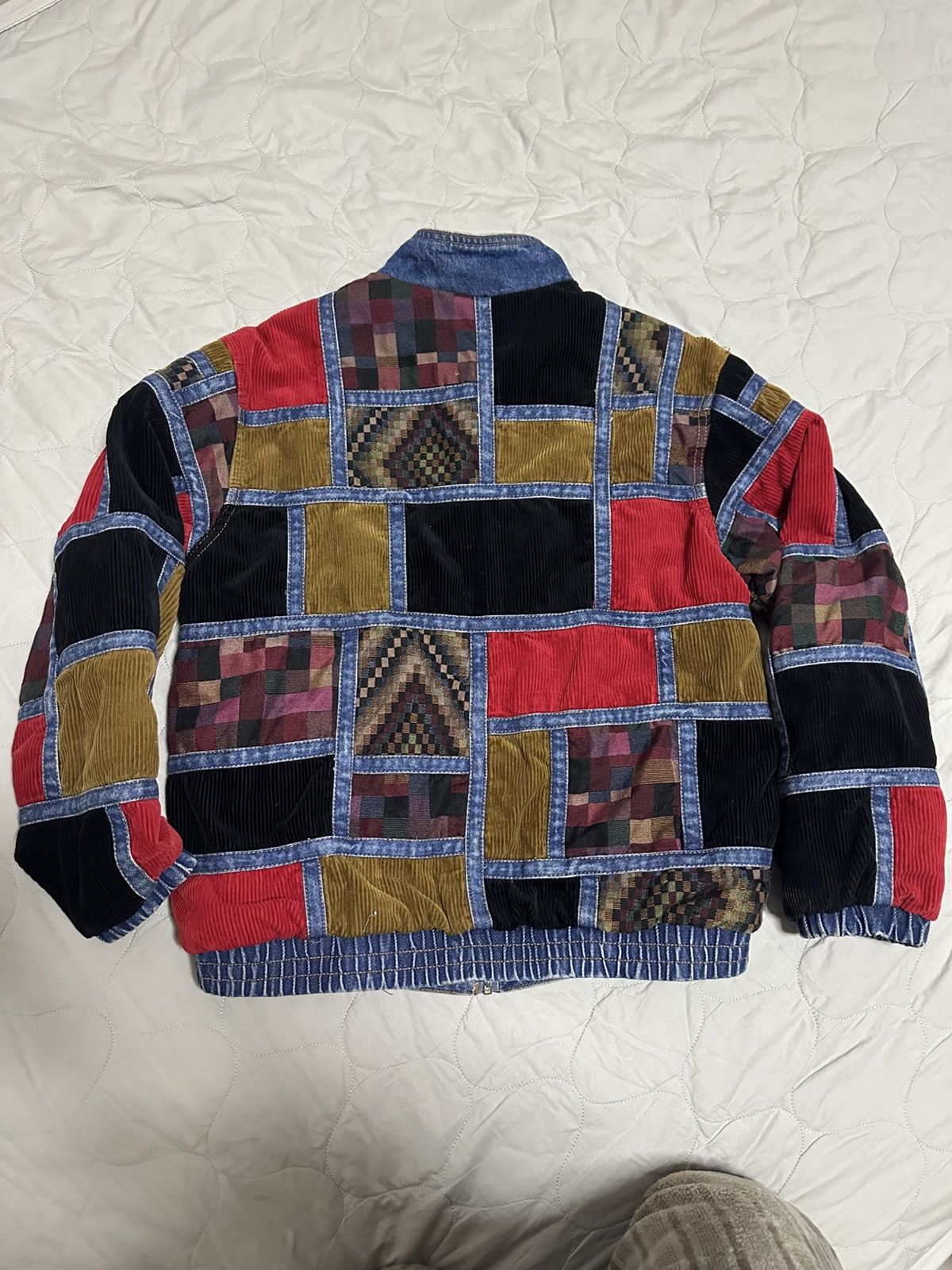 Supreme × Vintage Supreme Corduroy Patchwork Denim Jacket Washed Blue Size US S / EU 44-46 / 1 - 2 Thumbnail