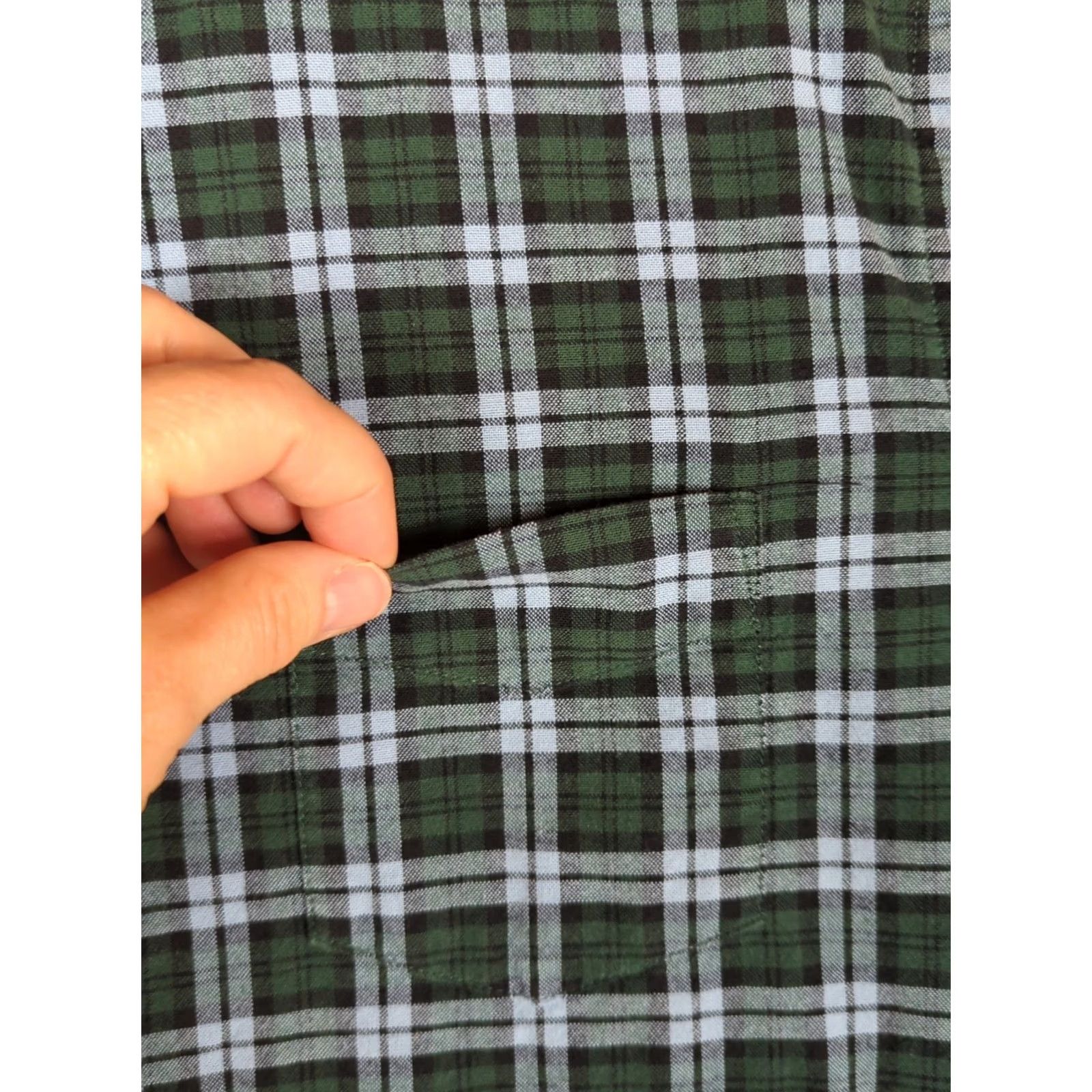 UNTUCKit UNTUCKit Shirt Mens M Casual Pocket Button-Down Plaid Blue Green Long Sleeve Size US M / EU 48-50 / 2 - 4 Thumbnail