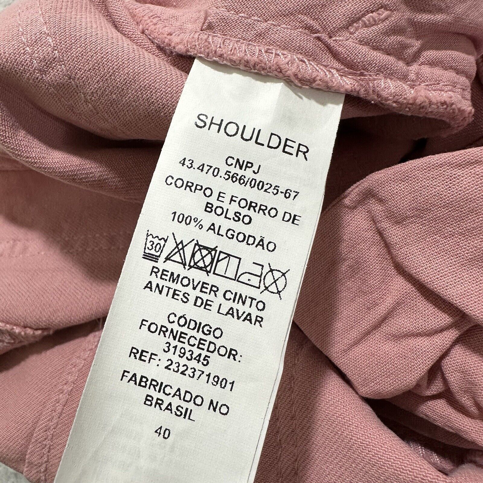 Other Shoulder 40 12 Mauve Pink High Rise Slim Jeans With Belt Size 34" / US 12 / IT 48 - 6 Thumbnail