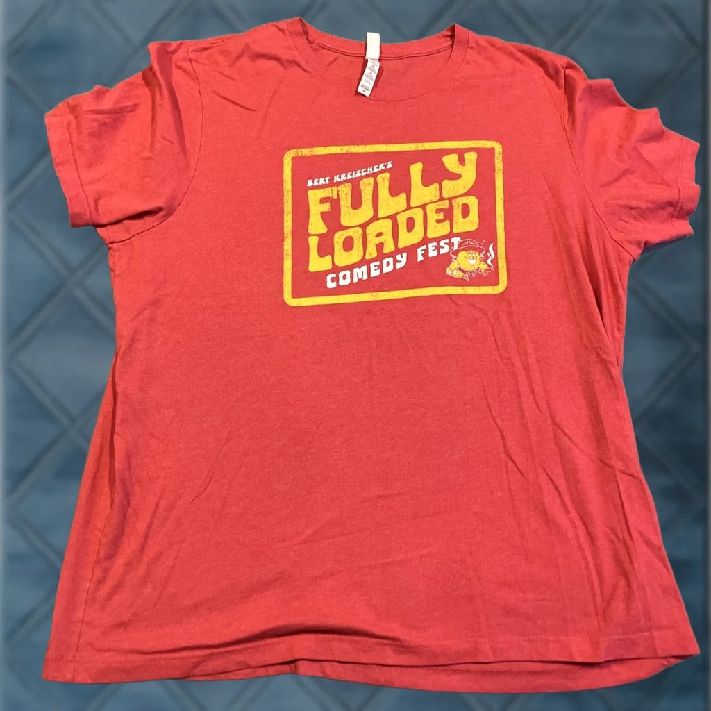 Vintage Bert Kreischer Fully Loaded Comedy Fest Concert Tour T Shirt XXL Red Crew Neck Short Sleeve Men 2XL Graphic Print Bella + Canvas Size US XXL / EU 58 / 5 - 1 Thumbnail