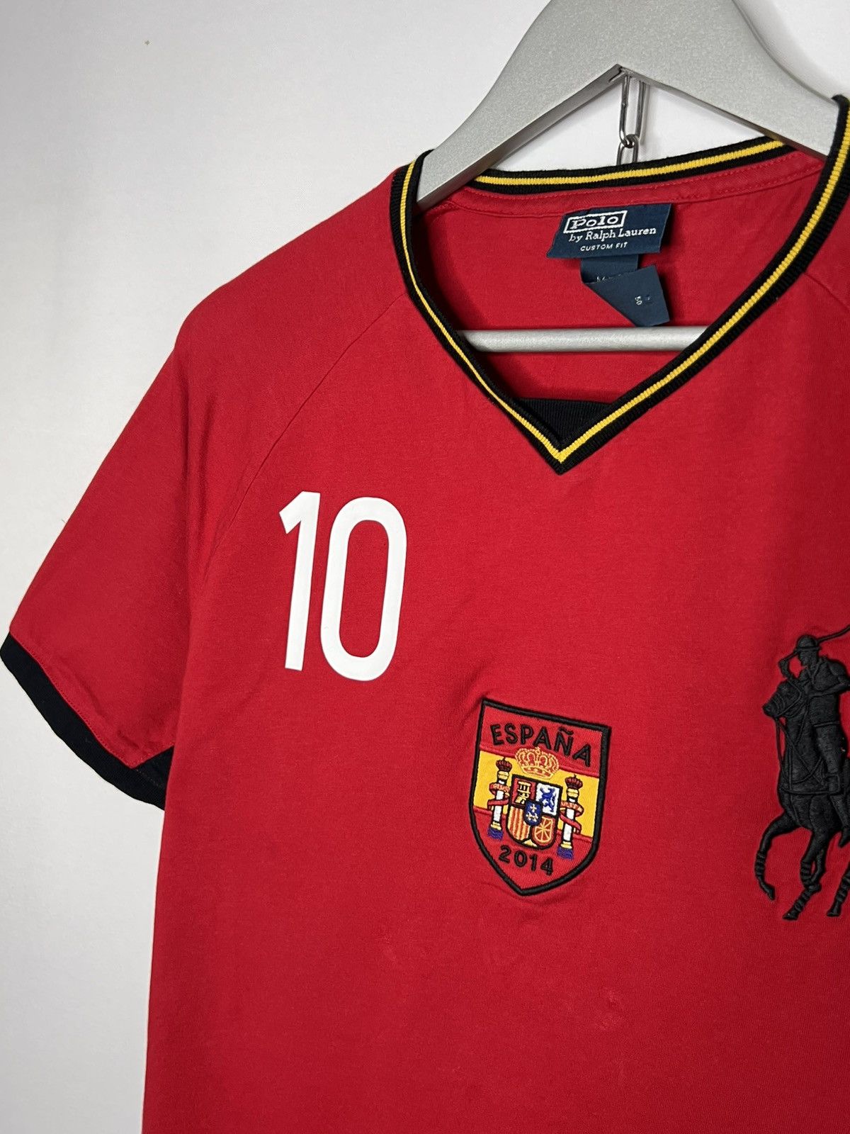 Polo Ralph Lauren Vintage Polo Ralph Lauren 10 Spain Big Logo Short Sleeve Size US M / EU 48-50 / 2 - 4 Thumbnail