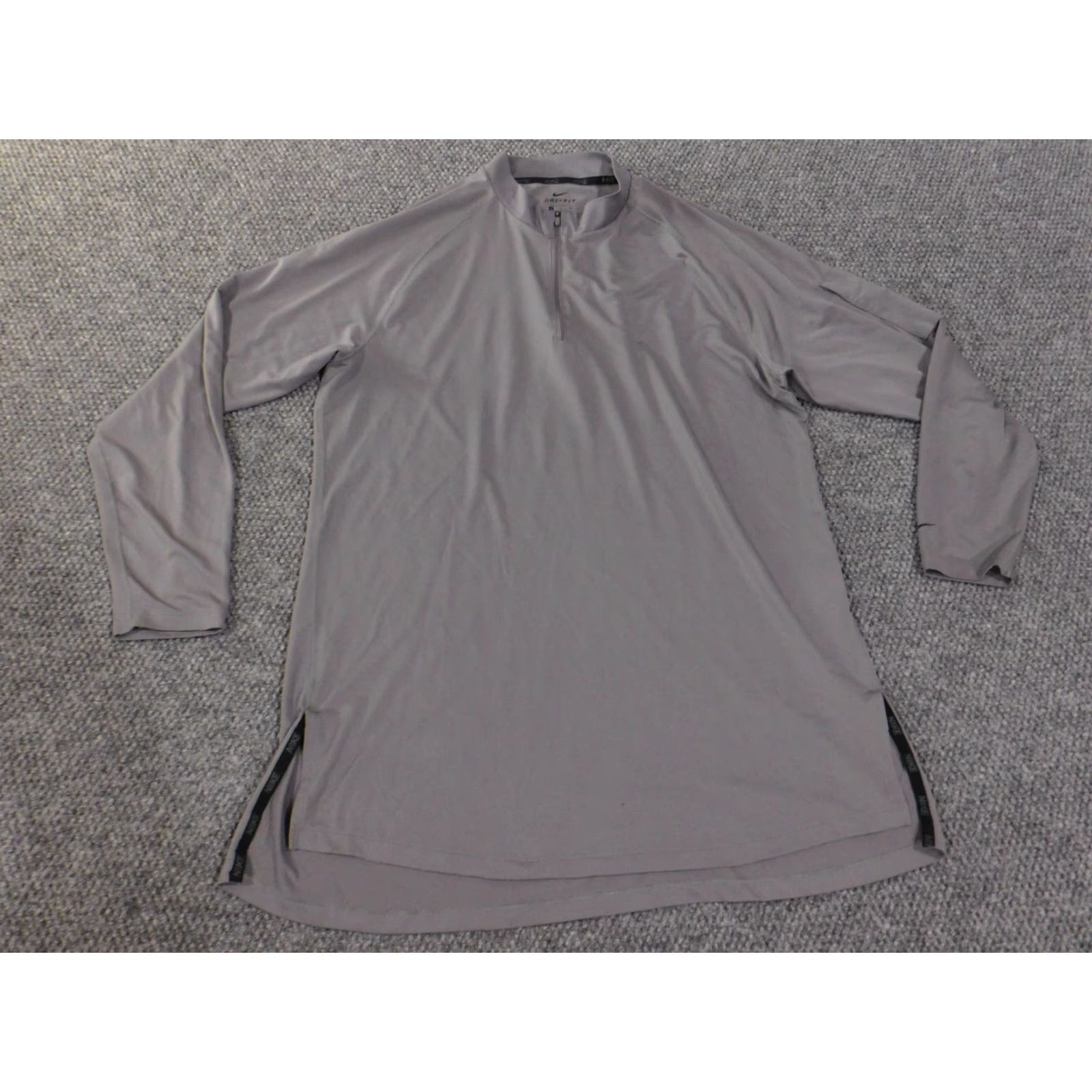 Nike Nike Sweatshirt Mens XL Gray Dri-Fit 1/4 Zip Stretch Performance Active Size US XL / EU 56 / 4 - 5 Thumbnail