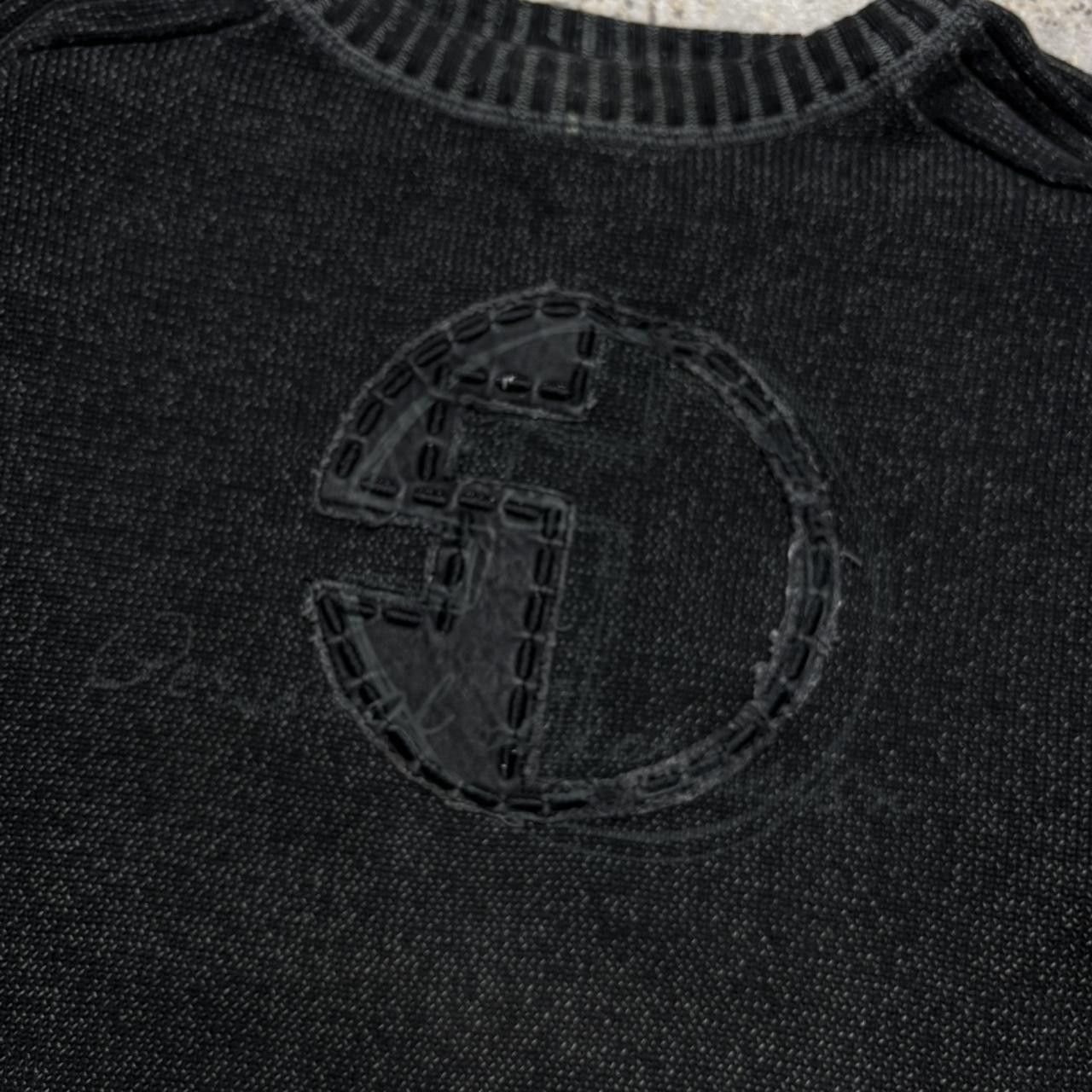Japanese Brand 00s Shine Ribbed Sweater Dark Grey XL Size US XL / EU 56 / 4 - 3 Thumbnail