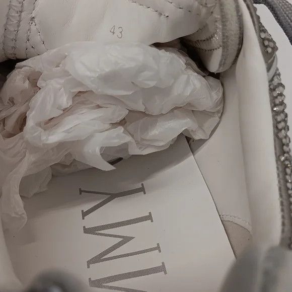 Jimmy Choo Jimmy Choo Diamond X Strap Lo-Top Sneakers w/ Crystals- EU44 Size US 11 / EU 44 - 12 Thumbnail