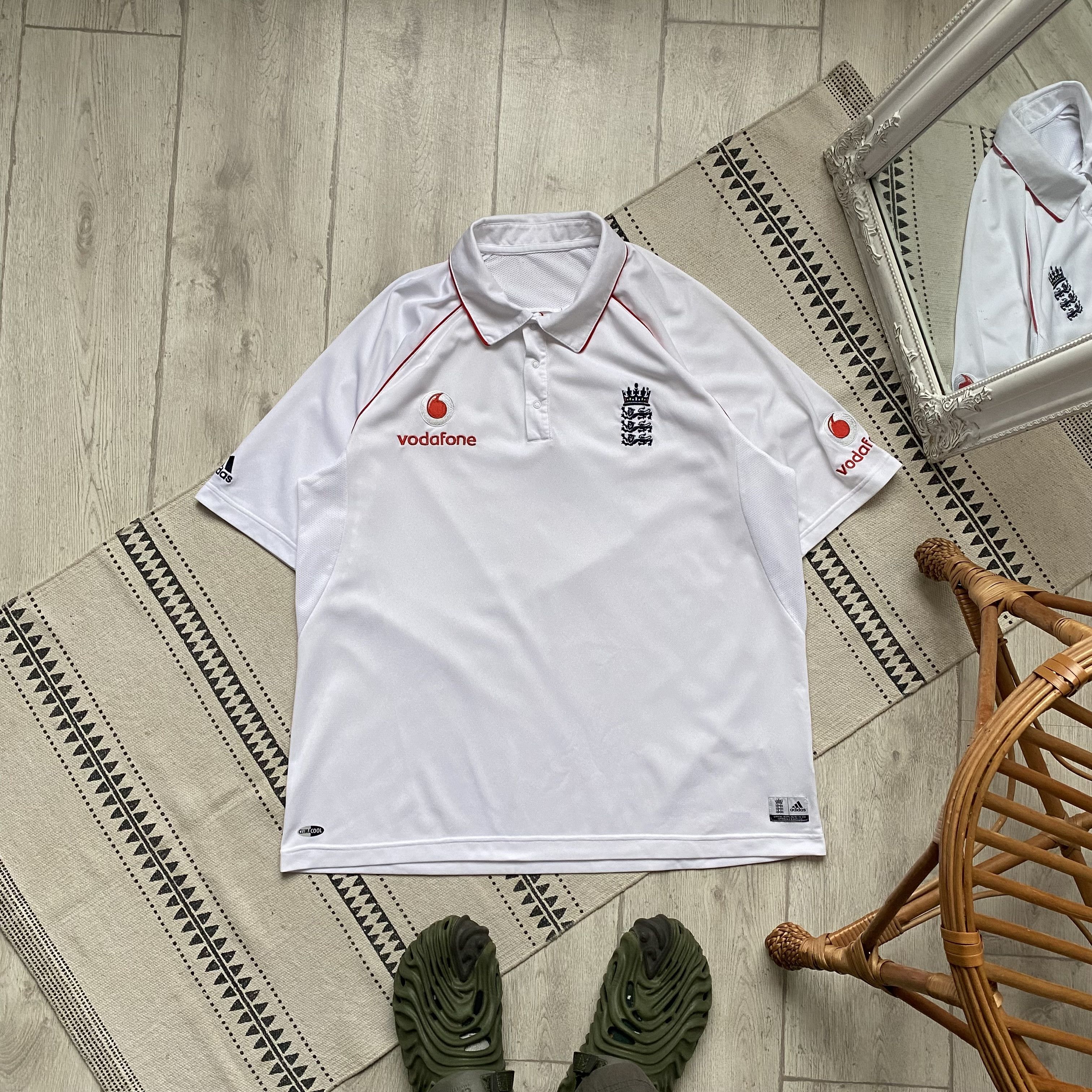 Adidas 🇬🇧 Blockore Adidas Vodafone England jersey polo Drill Size US XL / EU 56 / 4 - 1 Thumbnail