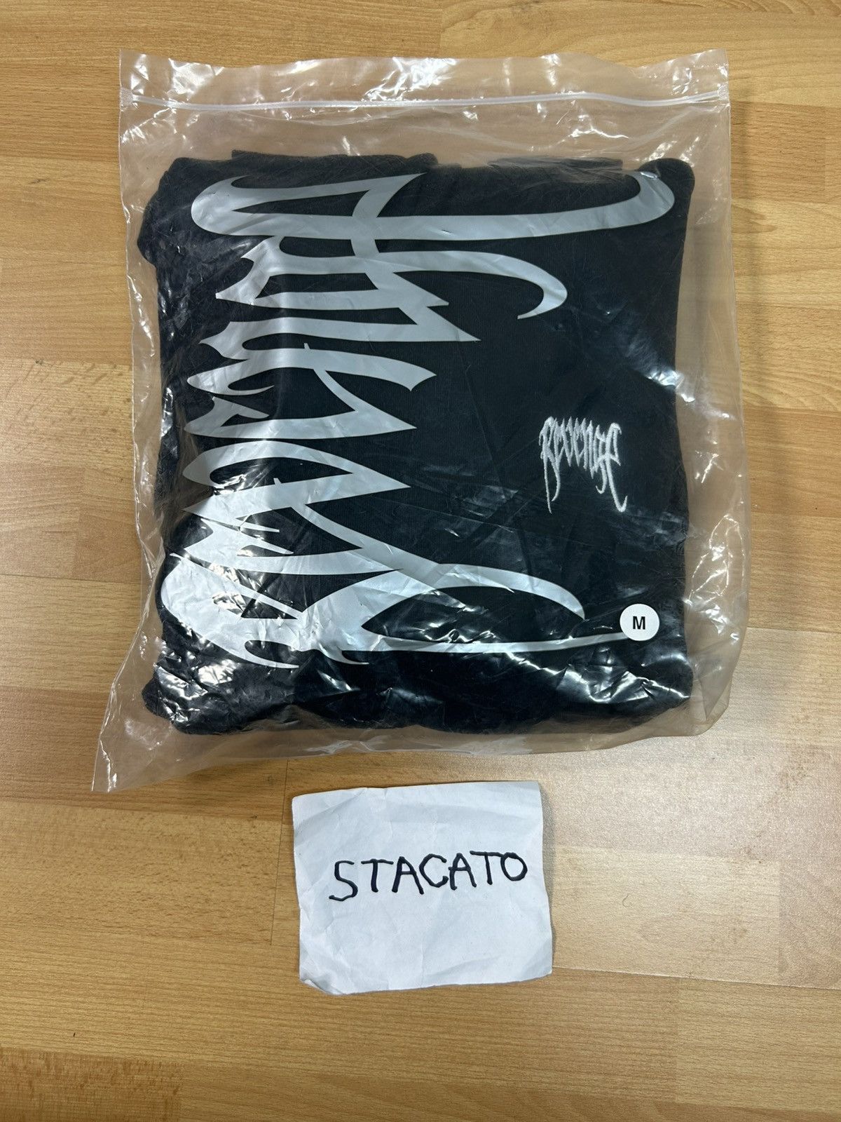 Rap Tees Revenge Basic Embroidered Logo Hoodie Black Size US M / EU 48-50 / 2 - 2 Thumbnail