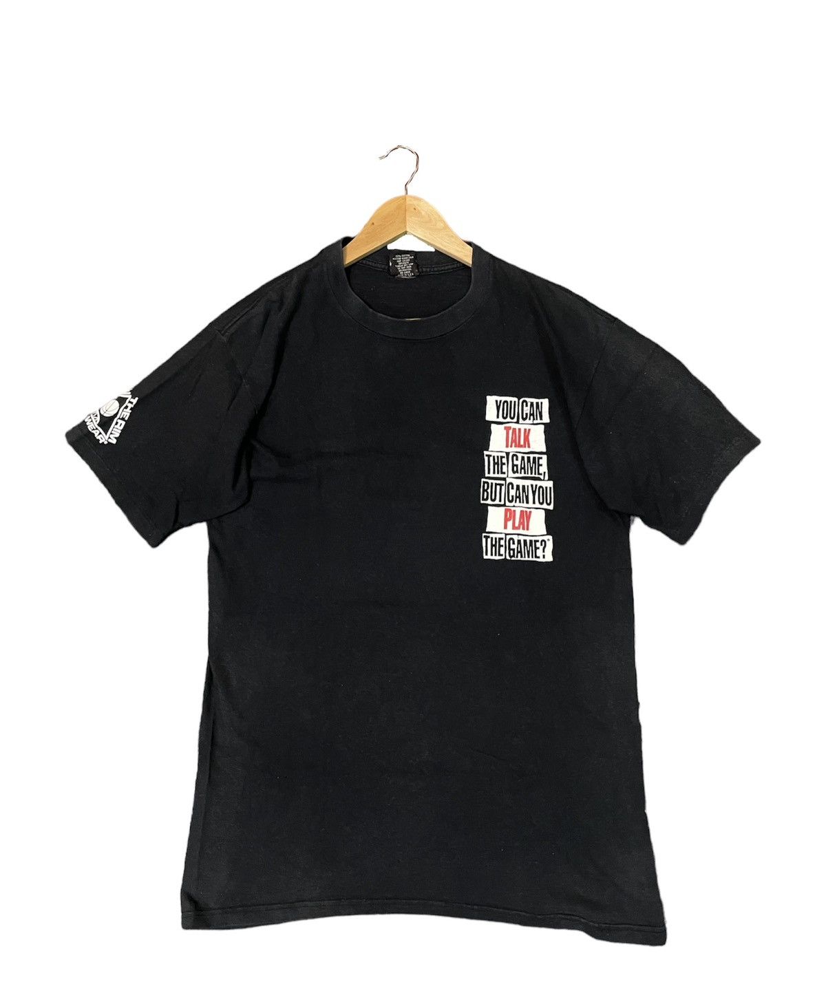 image of Vintage 90's Tupac Movie Above The Rim in Black, Men's (Size Large)