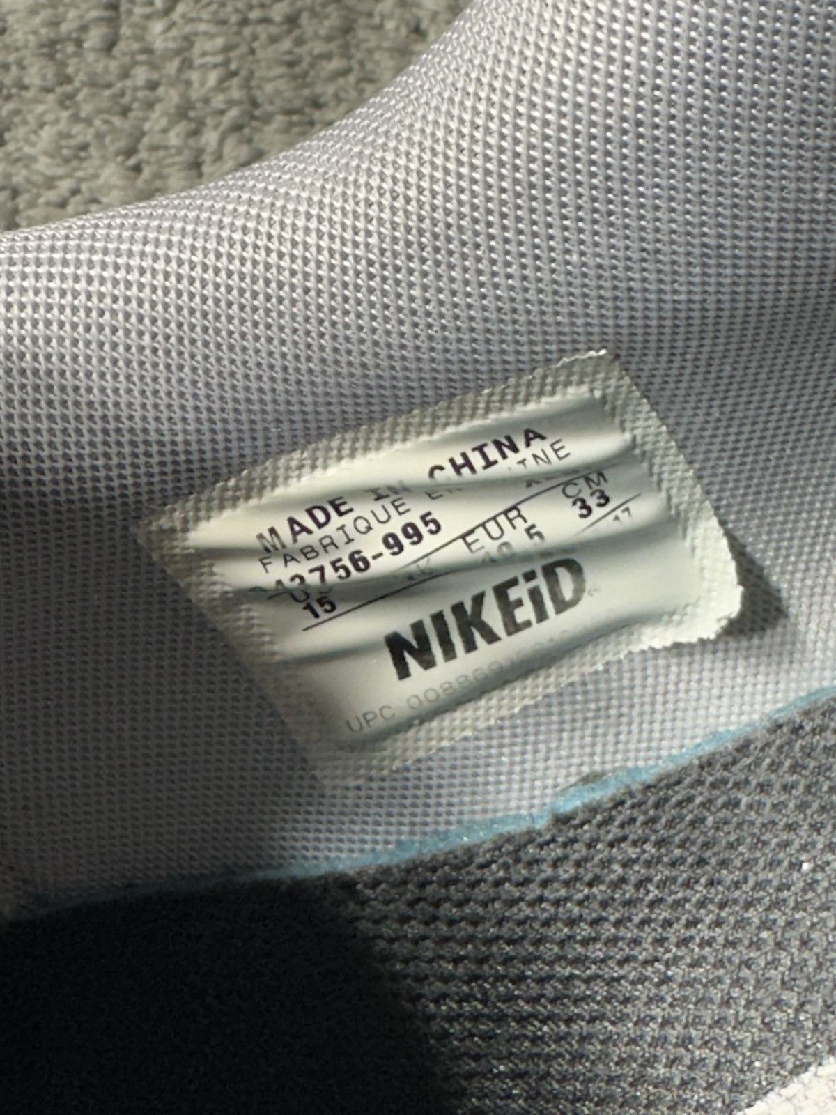 Nike Nike Air Max 1 Grey/Baby Blue Size US 15 / EU 48 - 7 Thumbnail