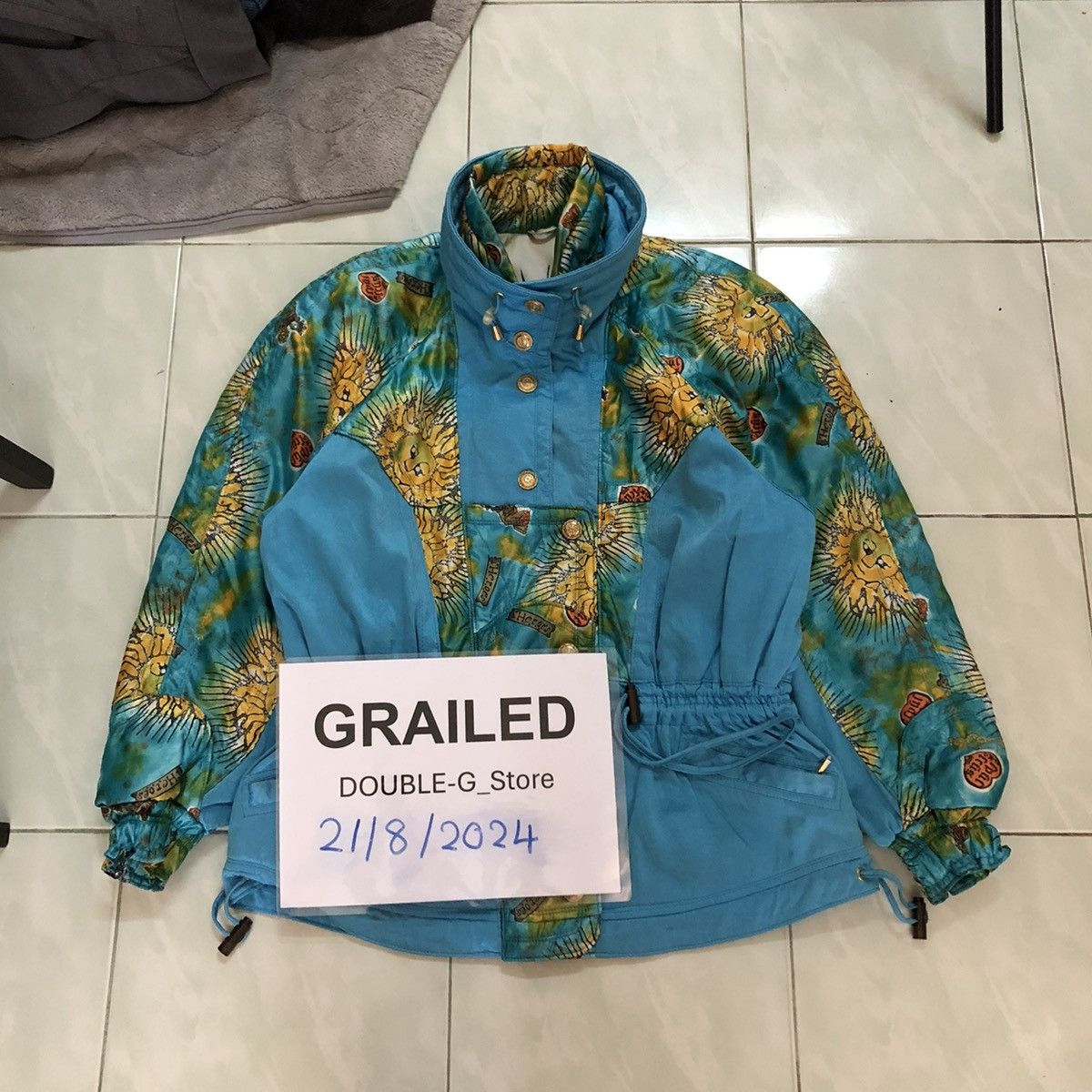 Japanese Brand 📌VINTAGE BOMBER JACKET SKI WINTER LAFONT ITALY FULL PRINT Size US L / EU 52-54 / 3 - 1 Thumbnail