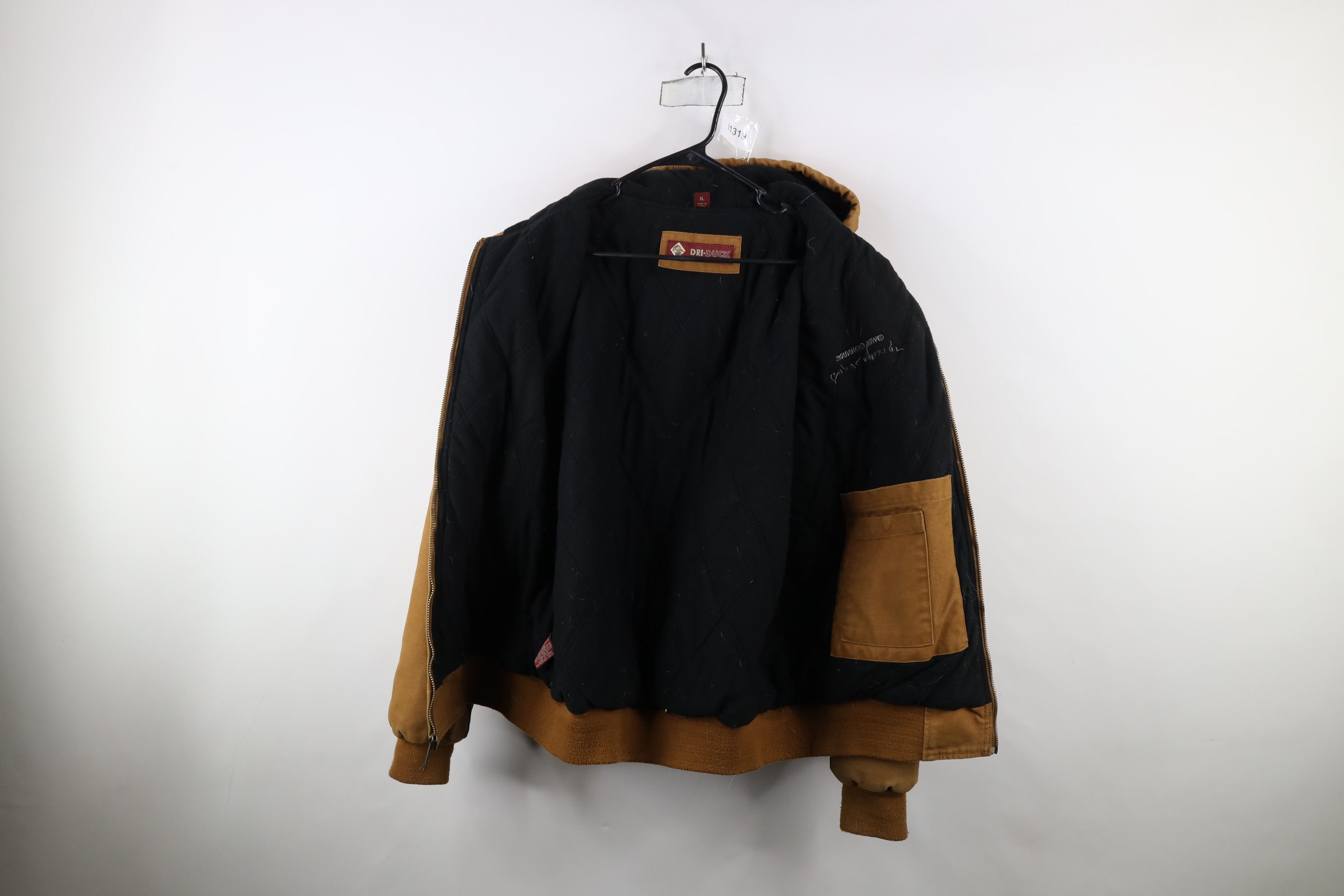 Vintage Vintage Owens Corning Quilted Canvas Full Zip Hooded Jacket Size US XL / EU 56 / 4 - 13 Thumbnail