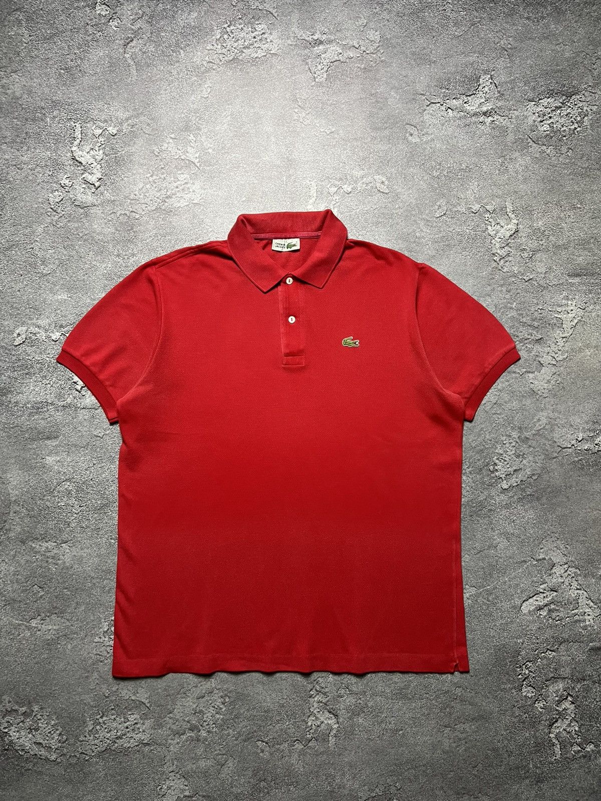 Lacoste 90x Vintage Lacoste T-Shirt Big Logo Lampas Striped Hoodie Size US XL / EU 56 / 4 - 1 Thumbnail