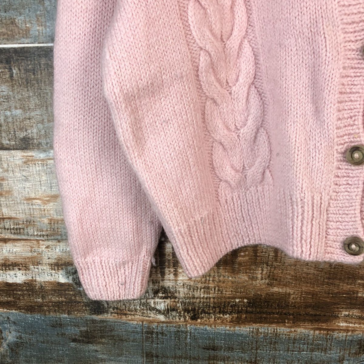 Homespun Knitwear × Japanese Brand Japan vintage Pink Patterned Cardigans #A1500 Size S / US 4 / IT 40 - 7 Thumbnail