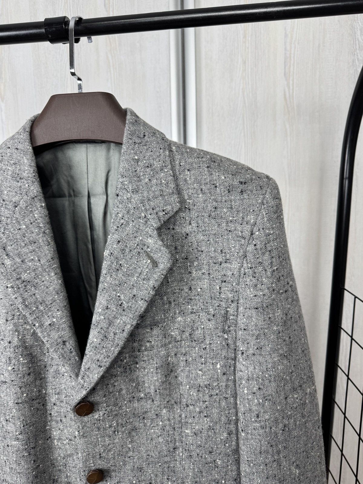 Yves Saint Laurent Yves Saint Laurent x Lanificio Paoletti wool tweed blazer Size 38R - 4 Thumbnail