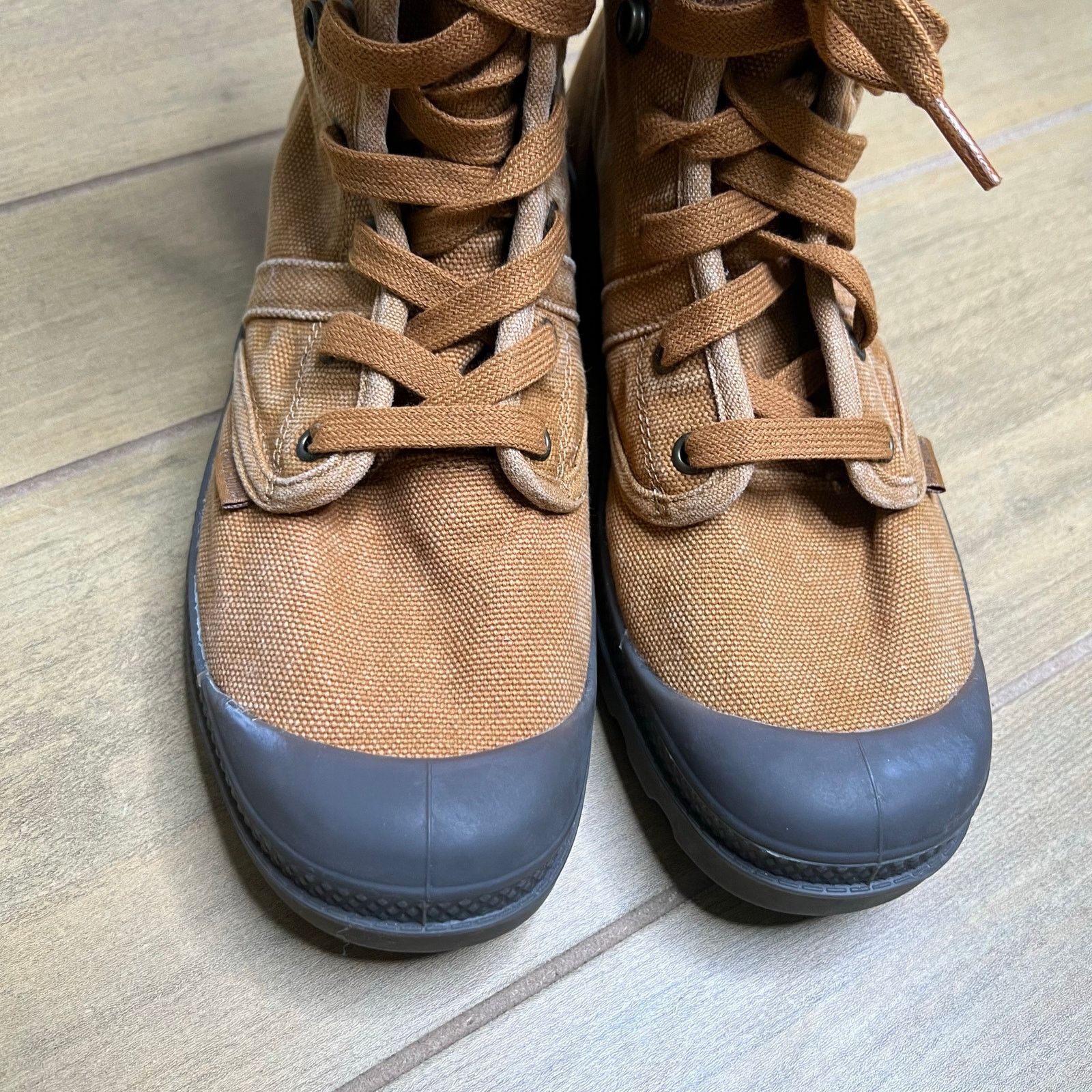 Palladium Palladium Pampa Hi Canvas Boots Brown Lace Up Military 7.5 Size US 7.5 / EU 40-41 - 17 Thumbnail