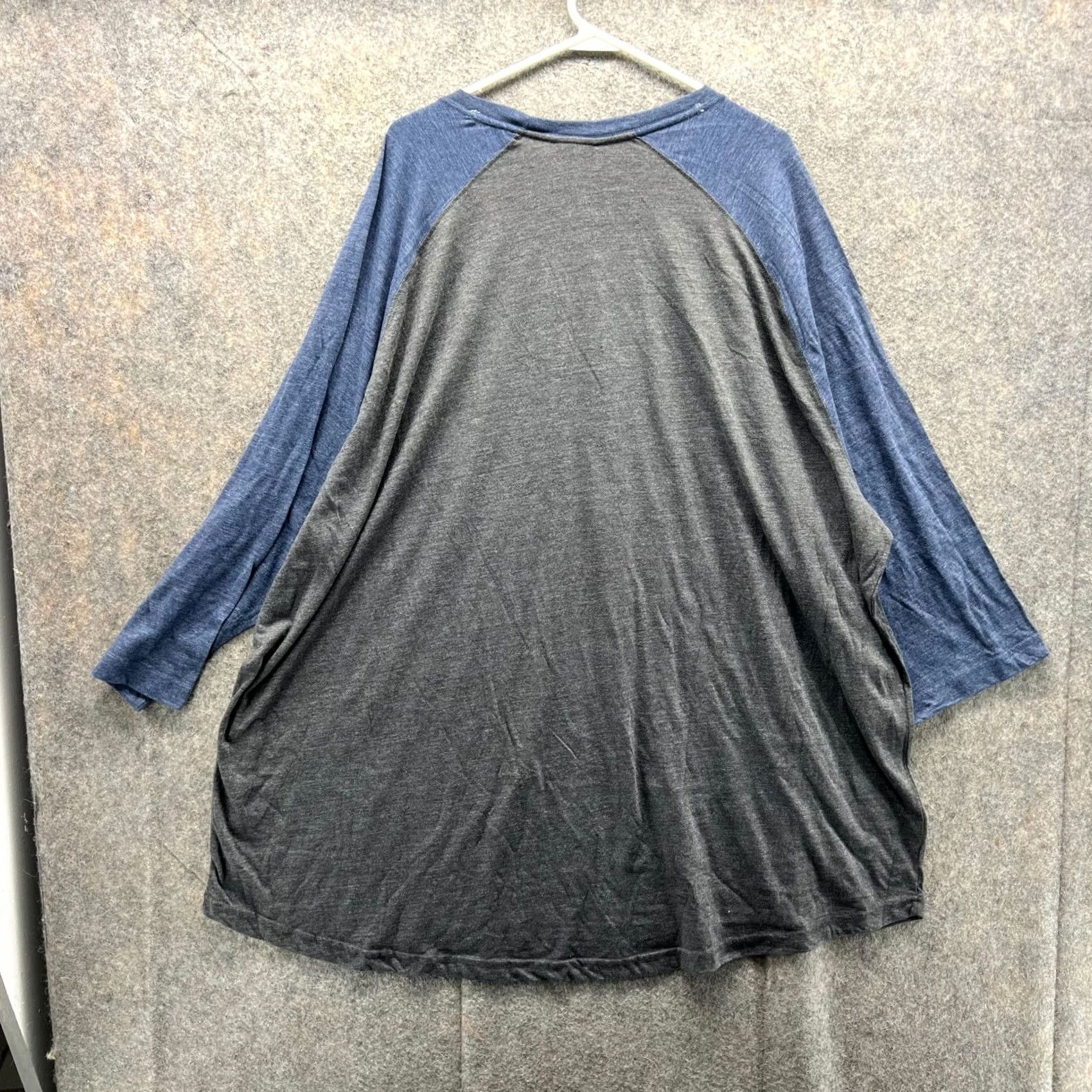 Harley Davidson Harley-Davidson Shirt Men 5XL Grey Blue 3/4 Sleeve Crewneck Motorcycle Logo T-Shirt Size US XXL / EU 58 / 5 - 2 Thumbnail
