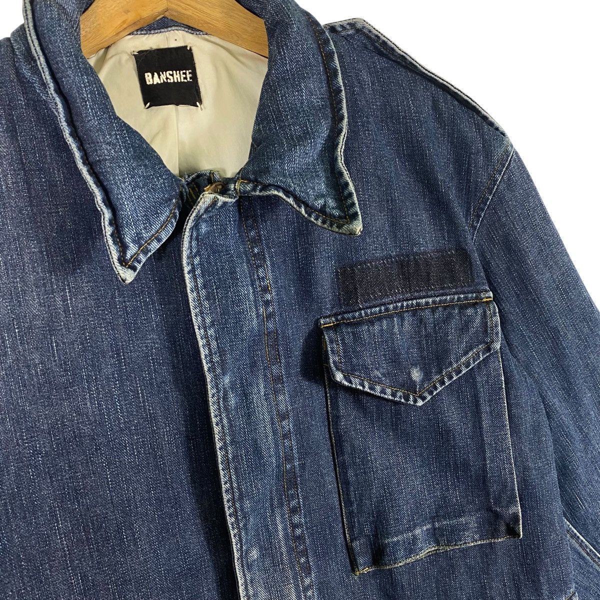 Japanese Brand Vintage Banshee Denim Jacket M Size Blue Colour Size US M / EU 48-50 / 2 - 5 Thumbnail