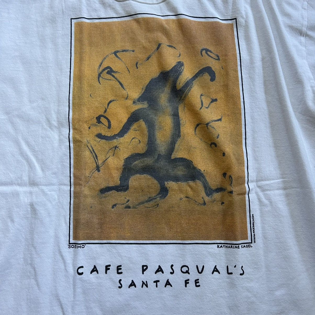 Anvil × Vintage 90s CAFE PASQUAL’S Santa Fe New Mexico HEAVYWEiGHT TEE Size US XL / EU 56 / 4 - 1 Thumbnail