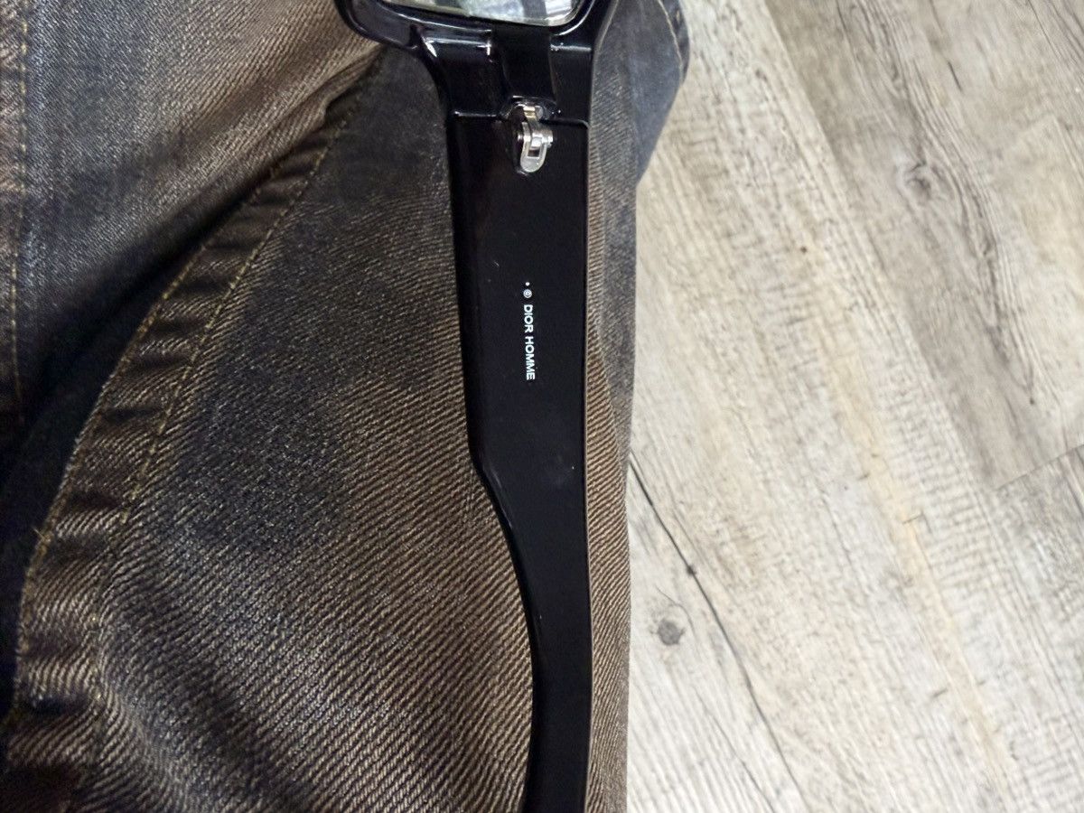Dior × Hedi Slimane Dior Homme black tie 3/s thin sunglasses by Hedi Slimane Size ONE SIZE - 8 Thumbnail