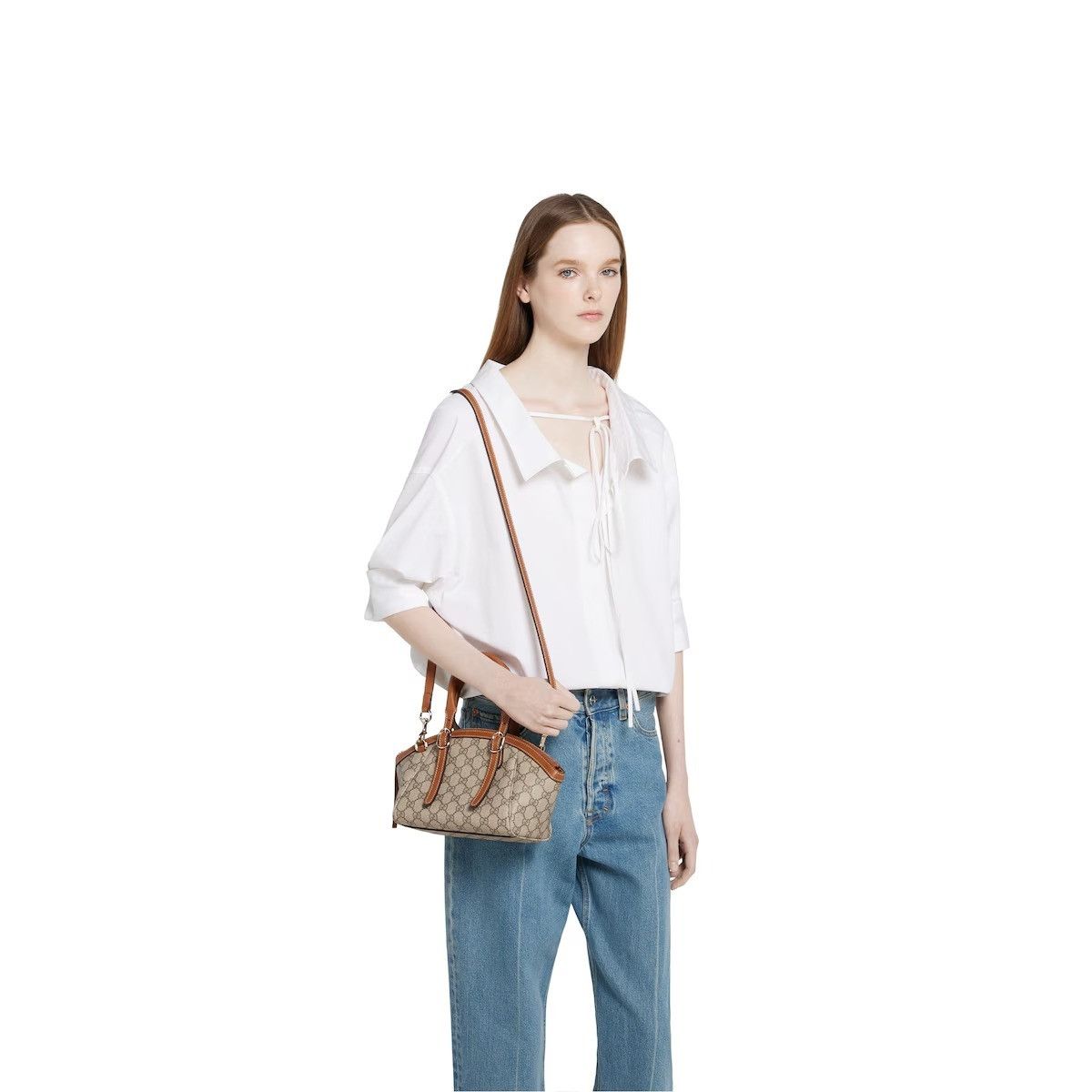 Gucci o1in1g0926 Size: OS / GG Emblem Small Top Handle Bag Size ONE SIZE - 10 Thumbnail