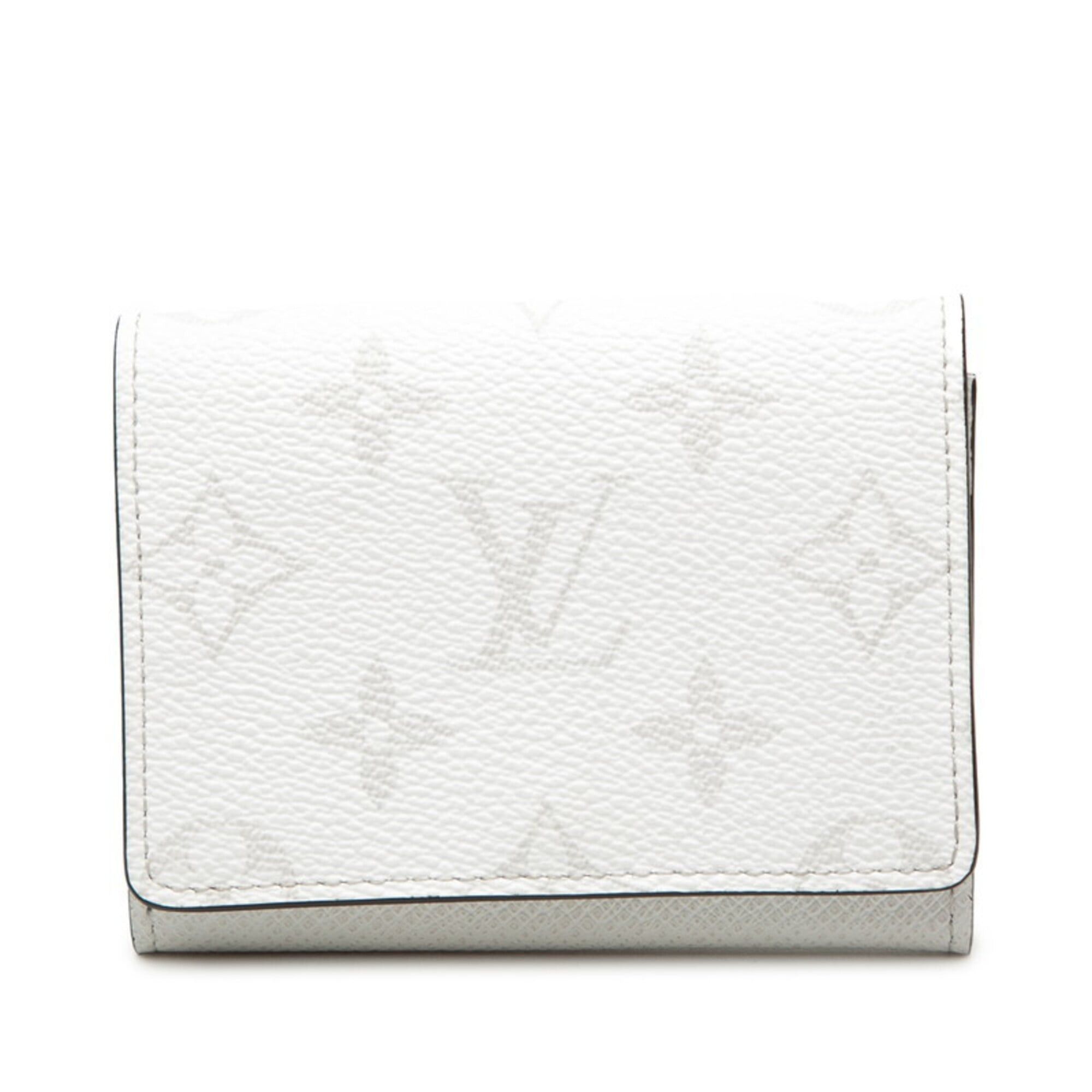 Louis Vuitton Louis Vuitton Taigarama Enveloppe Carte de Visite Business Card Holder/Card Case M14130 White Leather Women's LOUIS VUITTON Size ONE SIZE - 1 Thumbnail