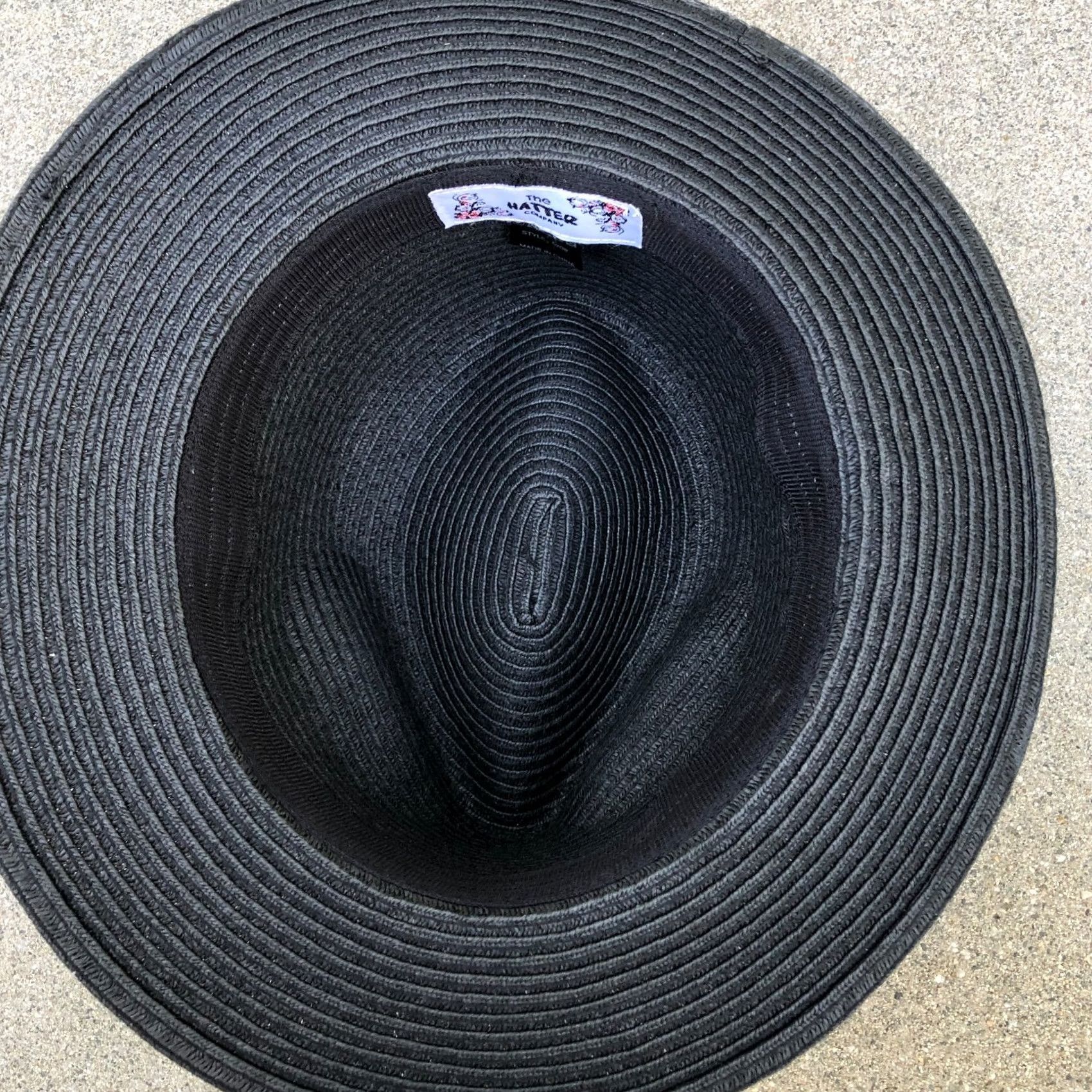 Vintage VINTAGE The Hatter Company Fedora Hat Women's Black One Size Cap Size ONE SIZE - 3 Thumbnail