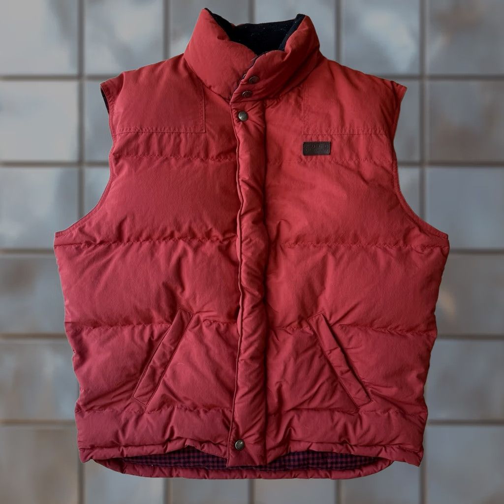 Polo Ralph Lauren VINTAGE Polo Ralph Lauren Vest Medium Red Puffer Full Zip Down Outerwear RRL Size US M / EU 48-50 / 2 - 1 Thumbnail
