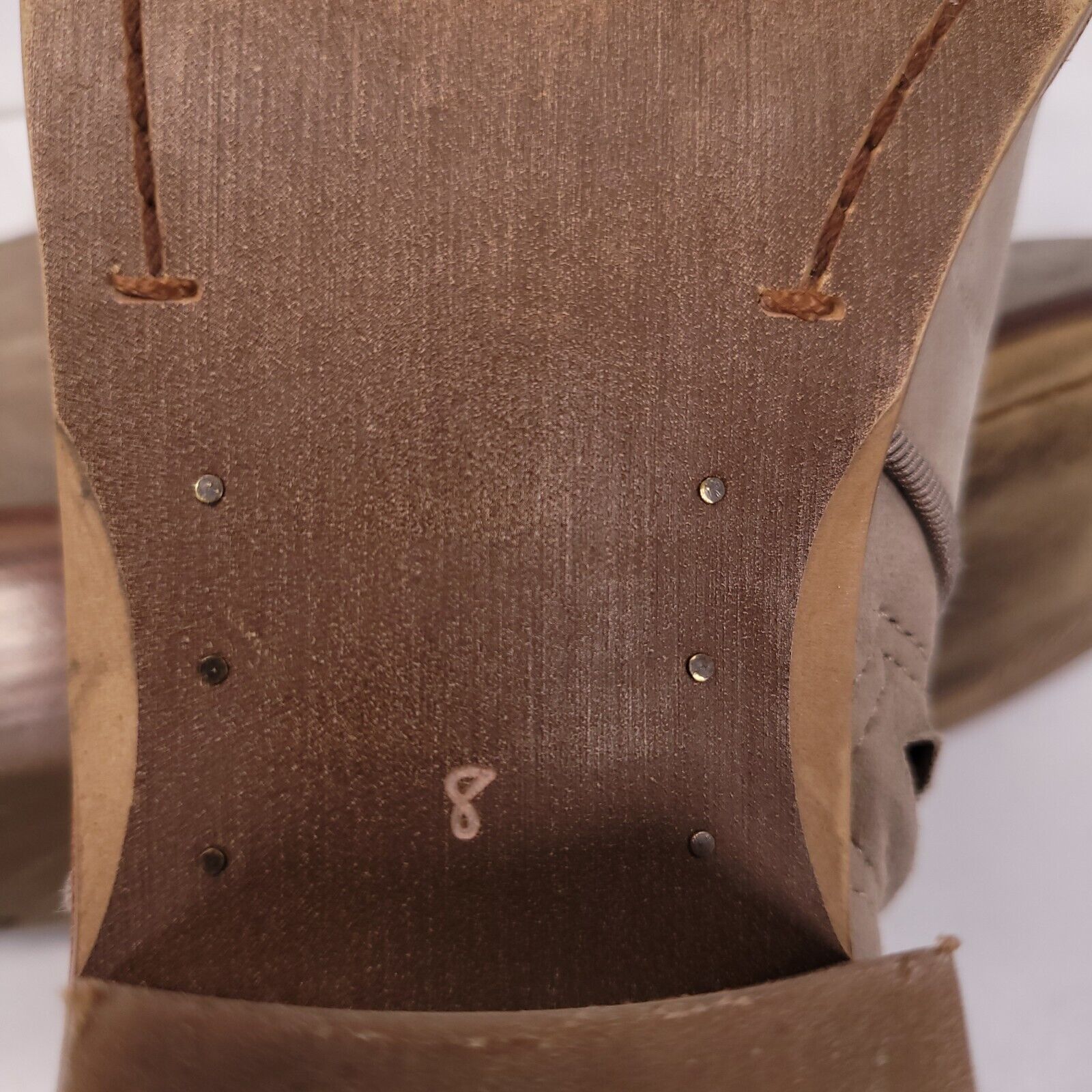 Sam Edelman Sam Edleman Ankle Block Heel Suede Boot Womens Size 8 Beige Size US 8 / IT 38 - 8 Thumbnail