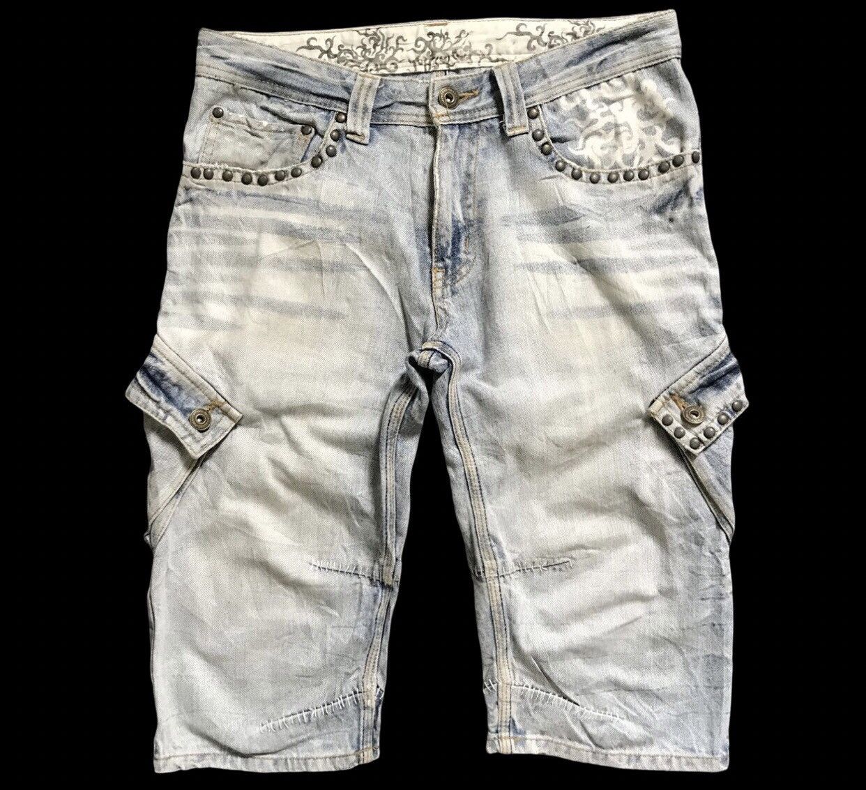 Japanese Brand SP18 TWENTY WORKS Japan Short Cargo Jeans Size US 32 / EU 48 - 1 Thumbnail