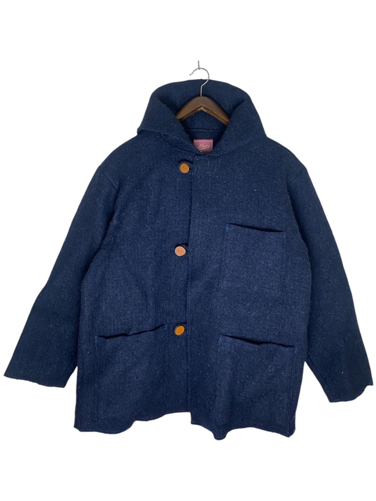 45rpm Vintage Japanese Brand 45 rpm Hooded Wool Jacket Size US L / EU 52-54 / 3 - 2 Thumbnail