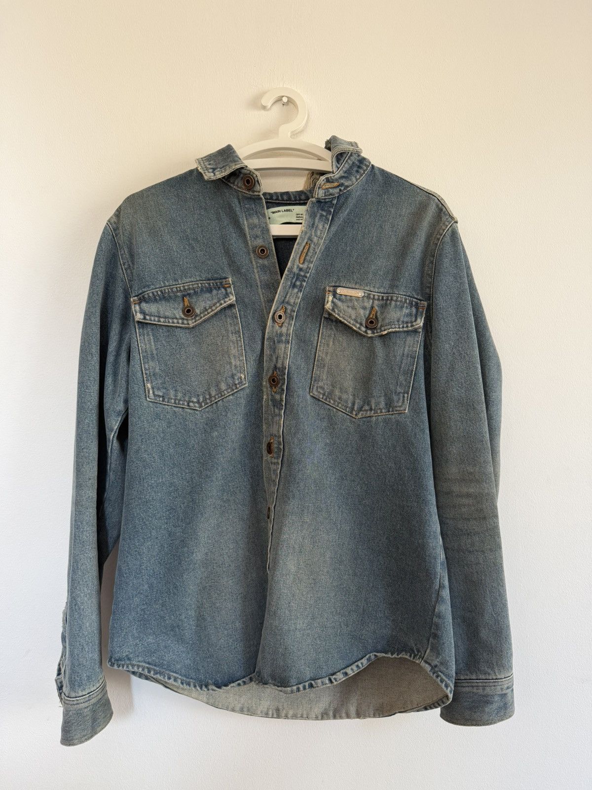 Off-White Off White Gradient Denim Jacket Size US S / EU 44-46 / 1 - 3 Thumbnail