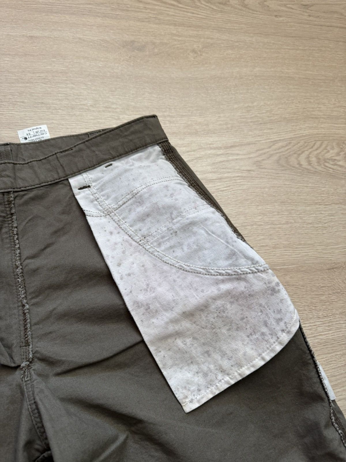 Carhartt Carhartt Original Loose Fit Work Green Shorts Size US 34 / EU 50 - 7 Thumbnail